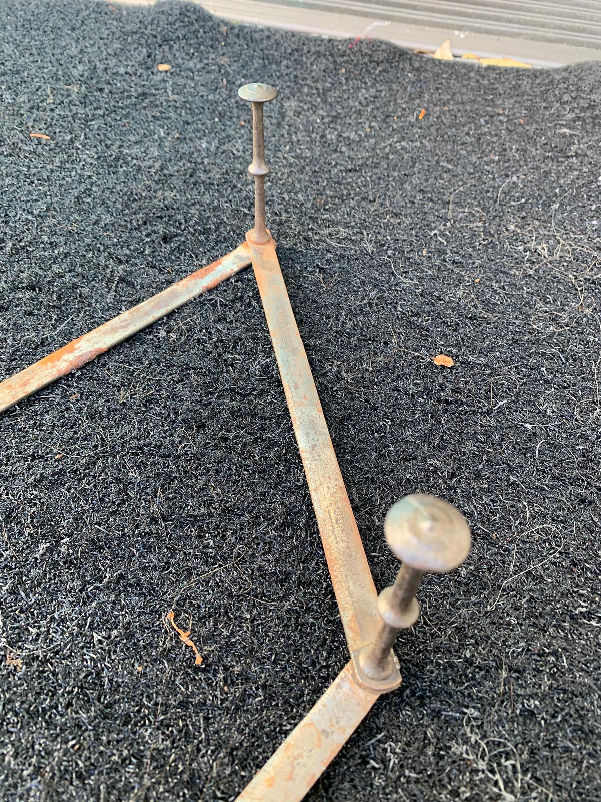 Early 20th Century Steel Accordion Coat Rack 3