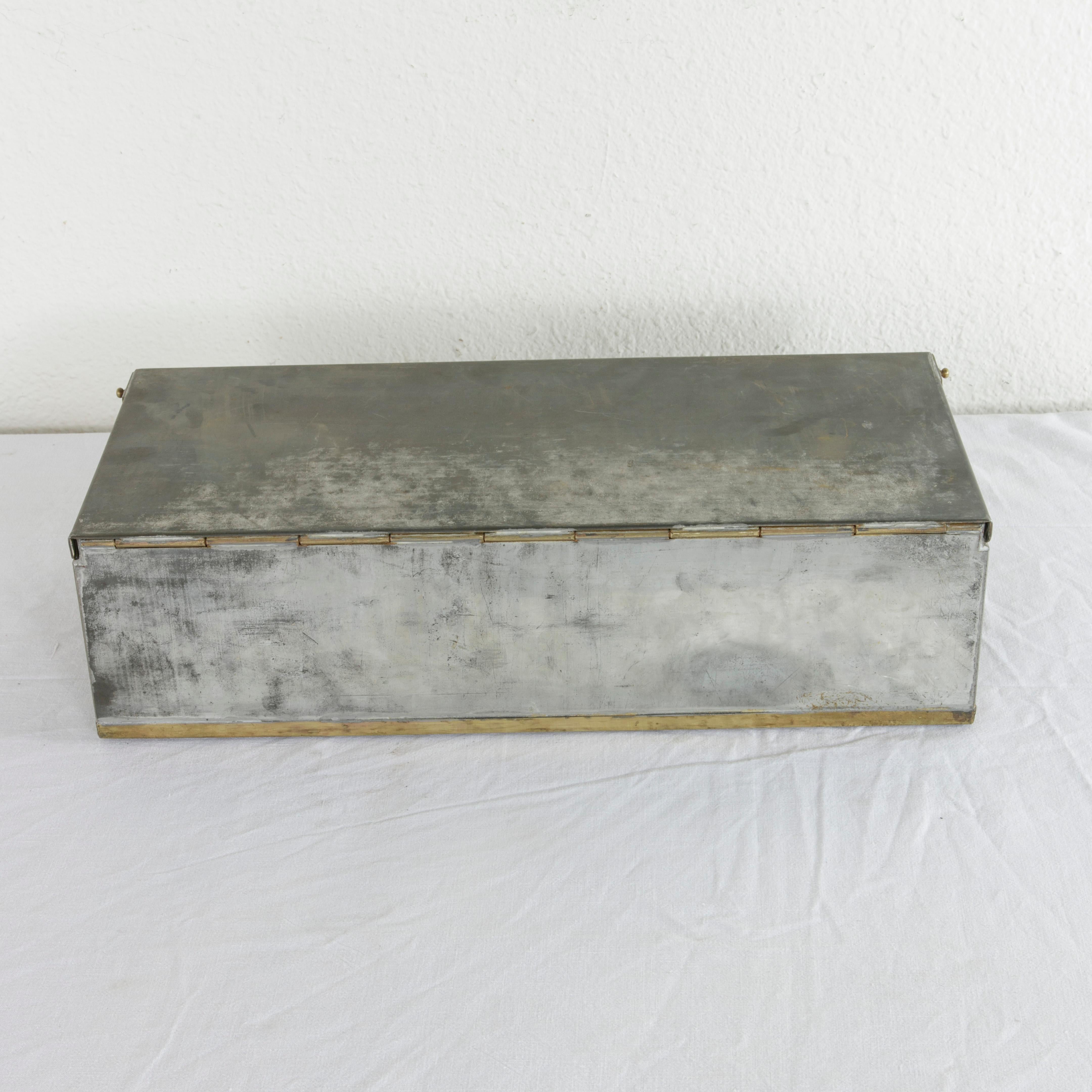 Early 20th Century Steel and Brass Lock Box from the Banco Central in Barcelona 1
