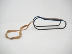 Early 20th Century Steel and Wood Kids Toboggan, Europe