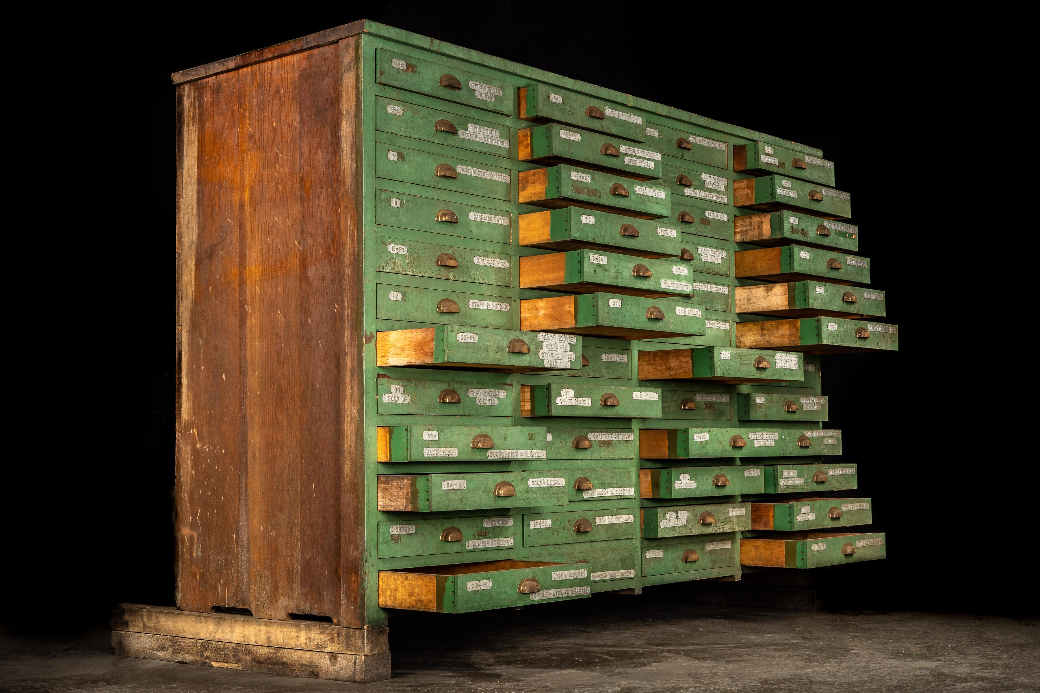 Industriel Armoire à plans de métallurgistes du début du 20e siècle en vente