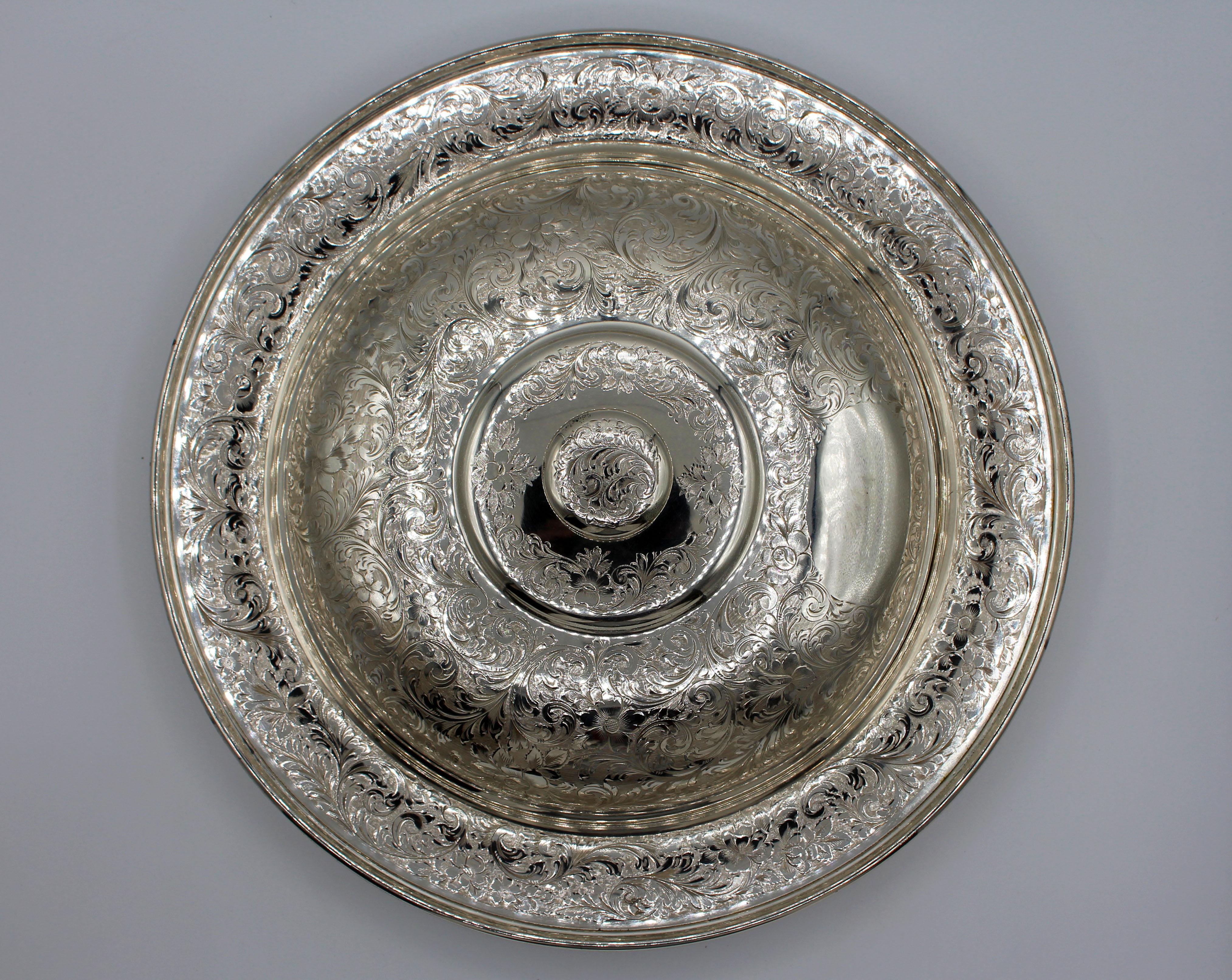 Early 20th Century Sterling Birks Serving Tray In Good Condition For Sale In Chapel Hill, NC
