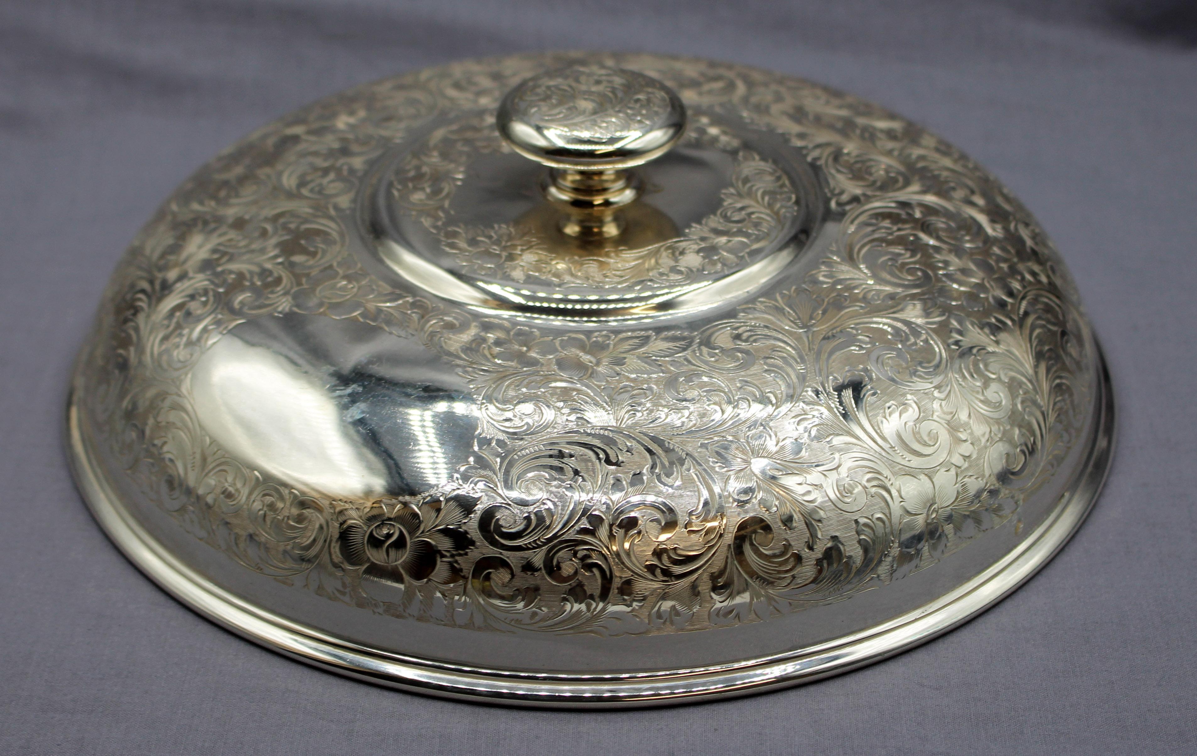 Sterling Silver Early 20th Century Sterling Birks Serving Tray For Sale