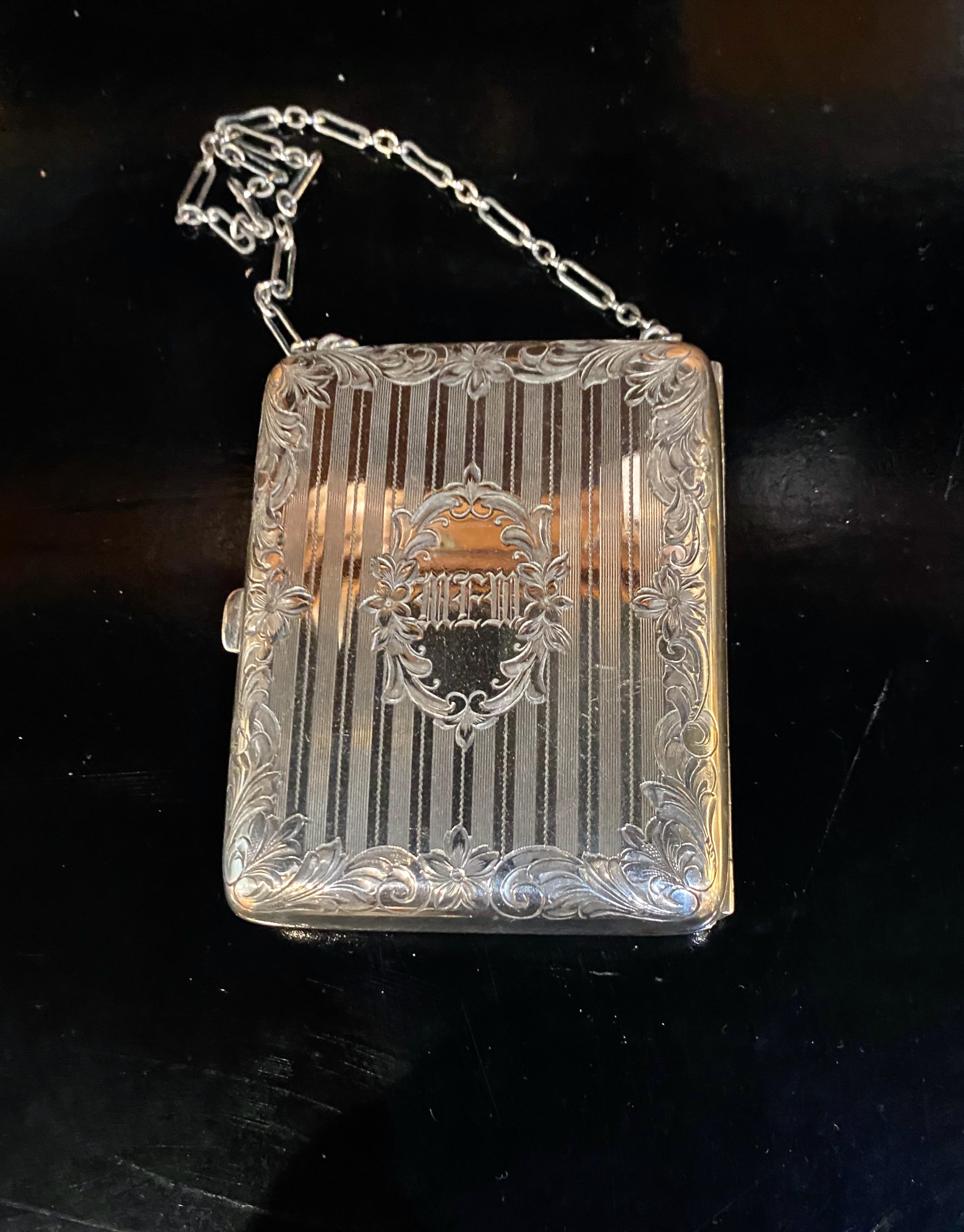 20th Century Sterling Silver Compact or Necessaire For Sale