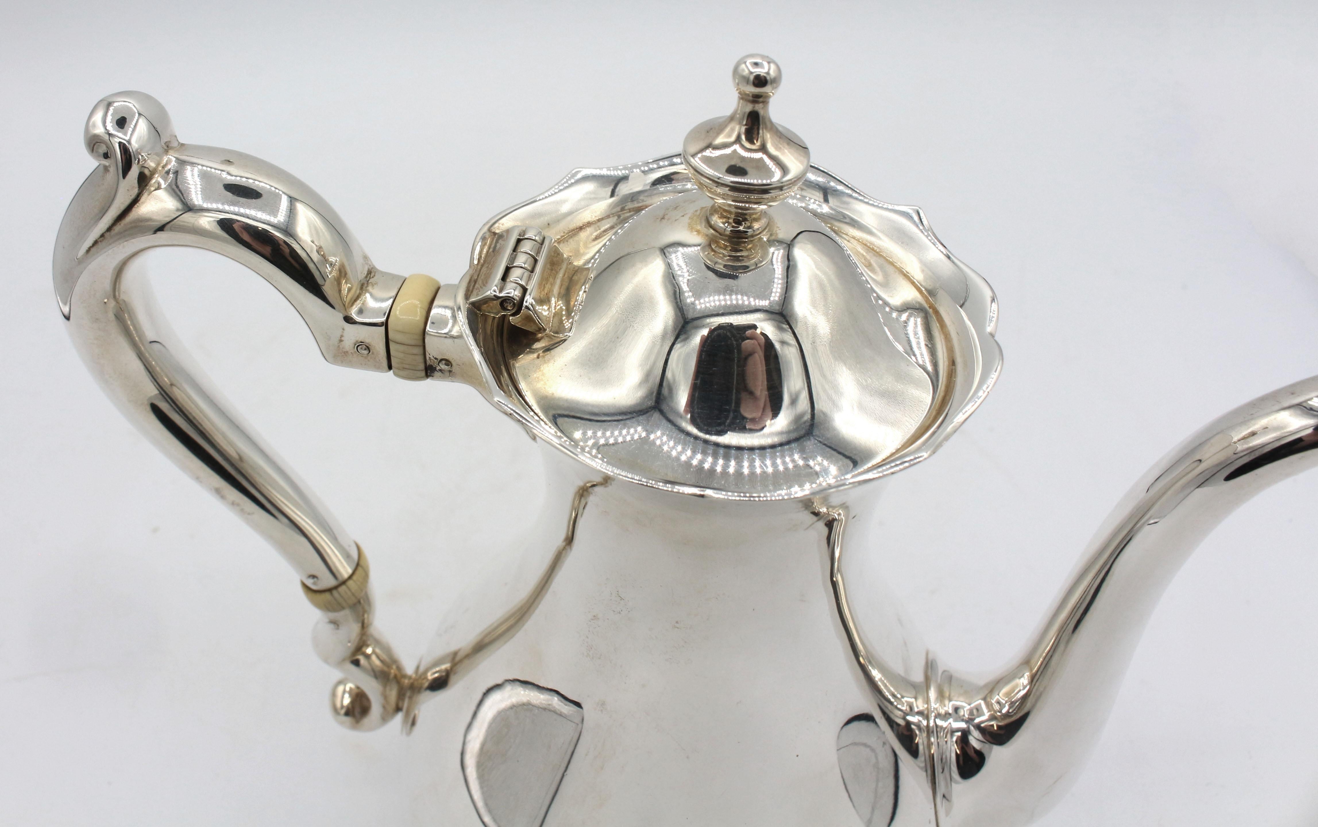 Early 20th Century Sterling Silver Demitasse Pot by Gorham 2
