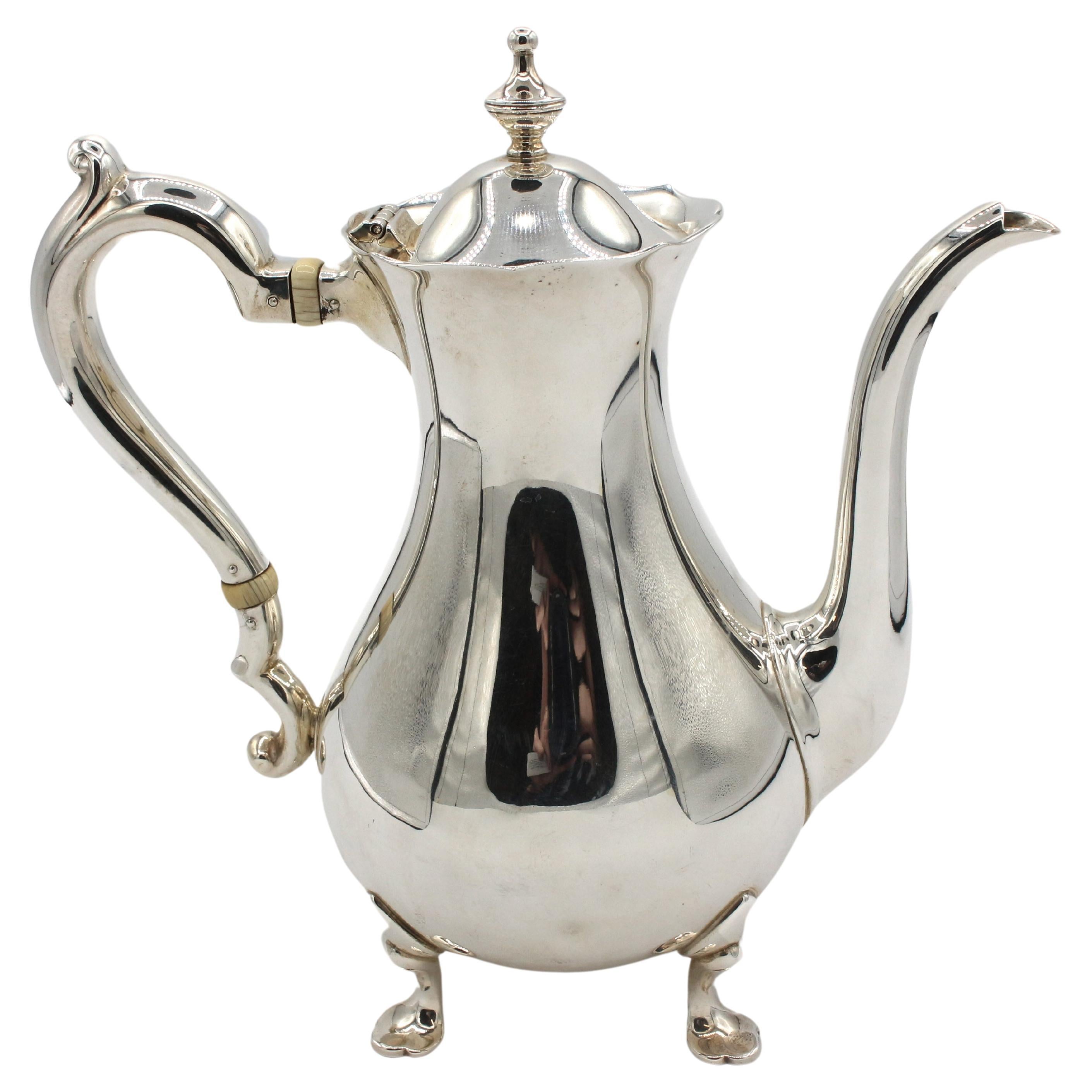 Early 20th Century Sterling Silver Demitasse Pot by Gorham