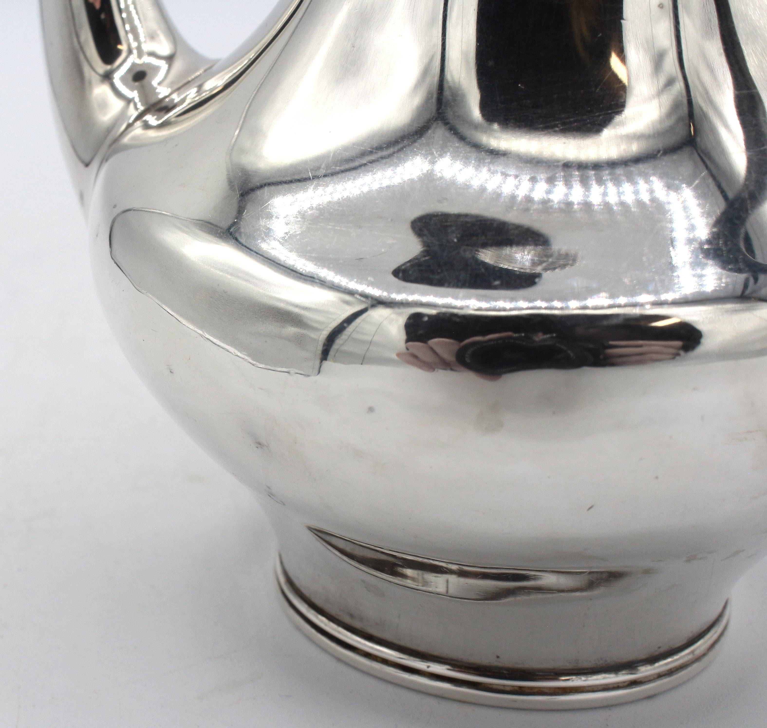 Early 20th Century Sterling Silver Demitasse Pot by Towle 5