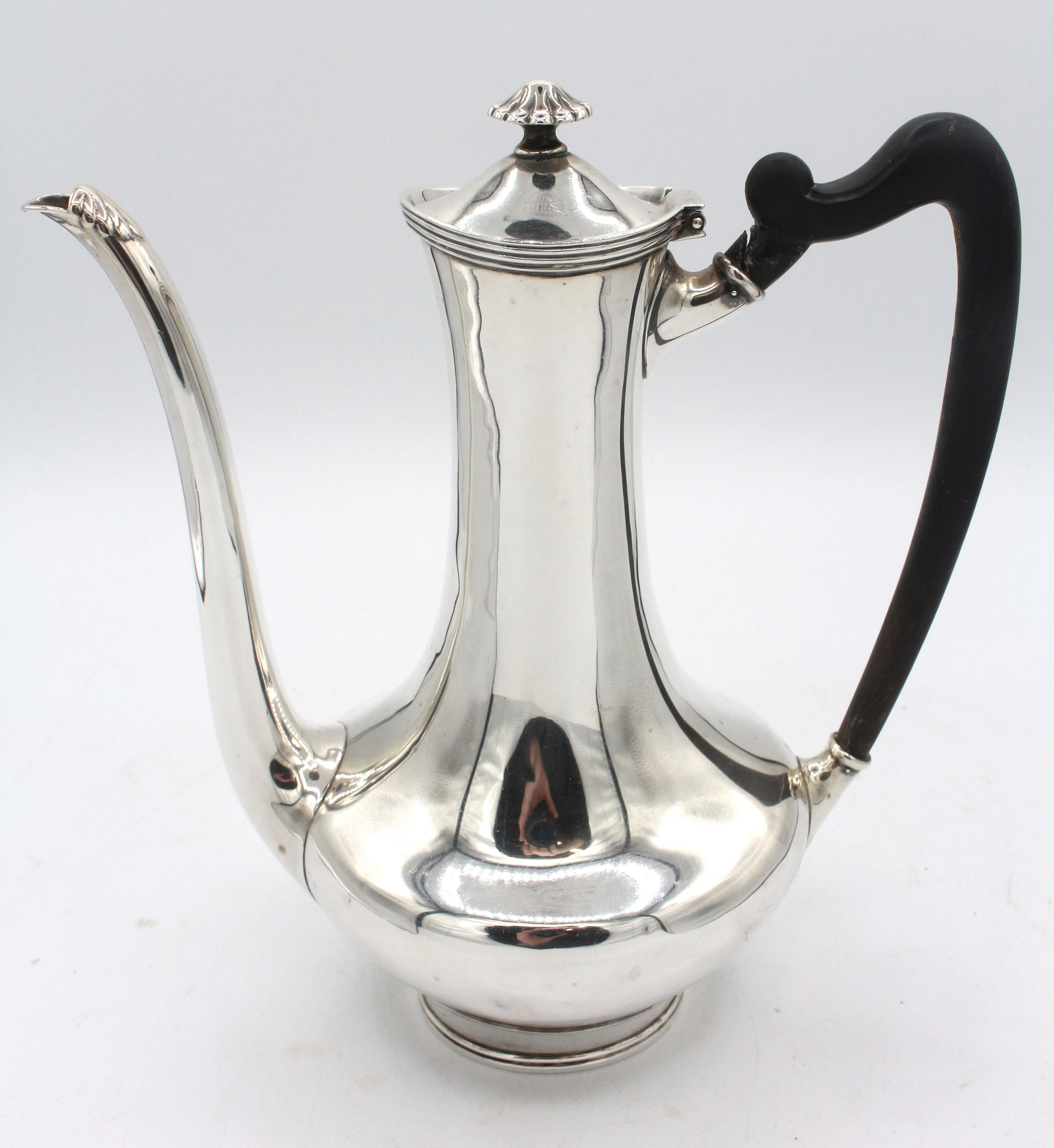 American Early 20th Century Sterling Silver Demitasse Pot by Towle