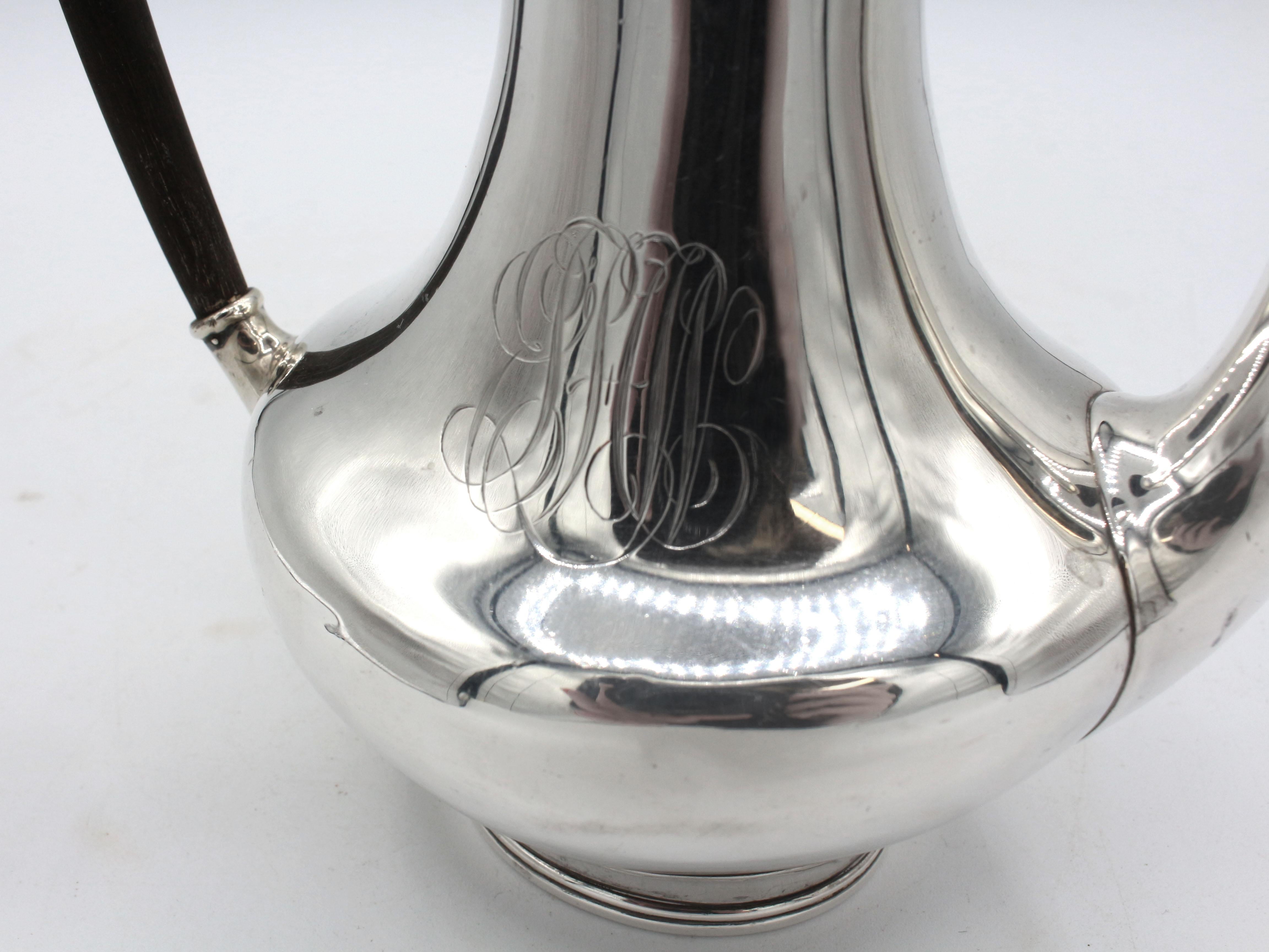 Early 20th Century Sterling Silver Demitasse Pot by Towle 3