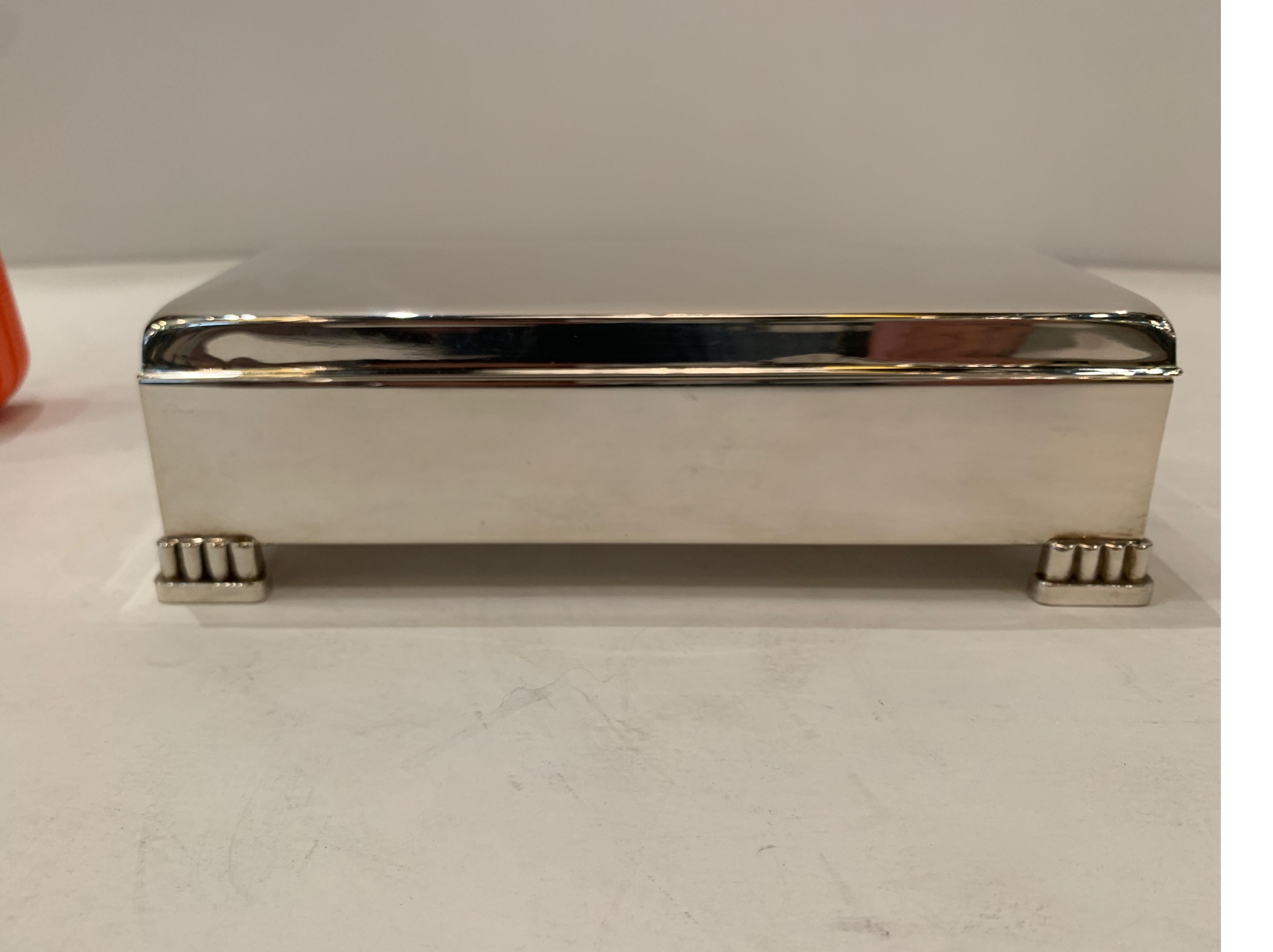 Early 20th Century Sterling Silver Dresser-Desk Box by Poole Silver Co 7