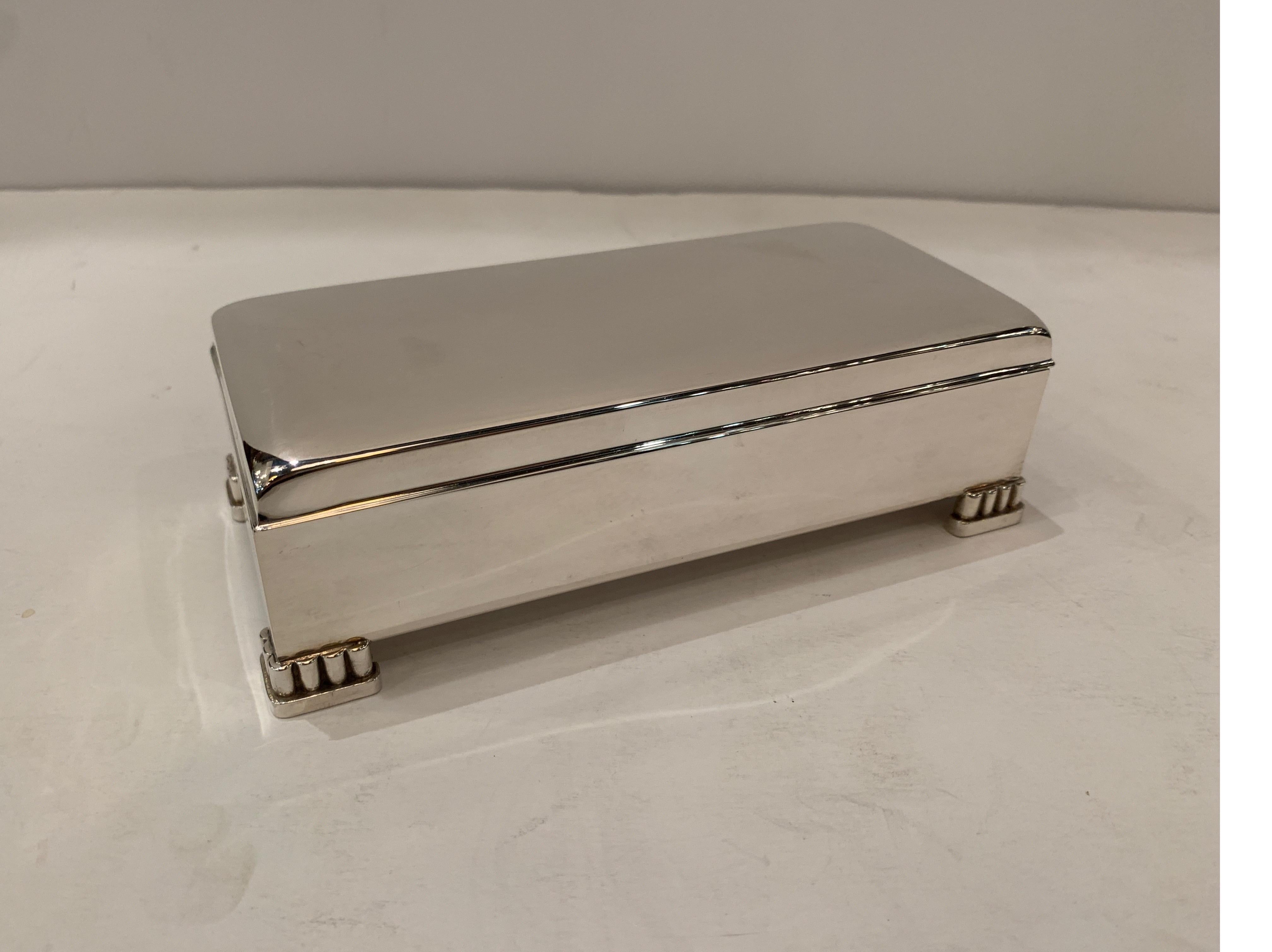 American Early 20th Century Sterling Silver Dresser-Desk Box by Poole Silver Co