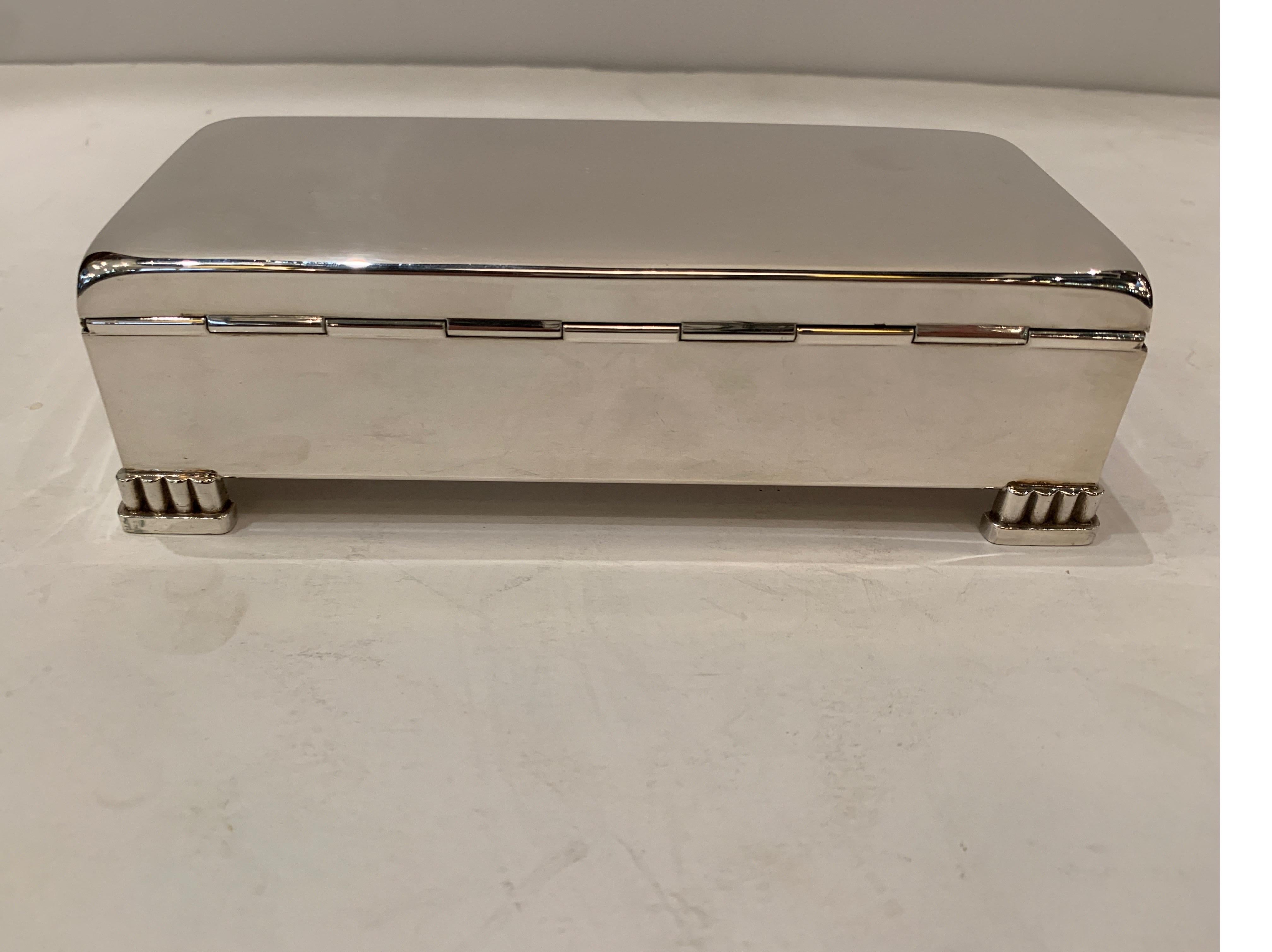 Early 20th Century Sterling Silver Dresser-Desk Box by Poole Silver Co 1