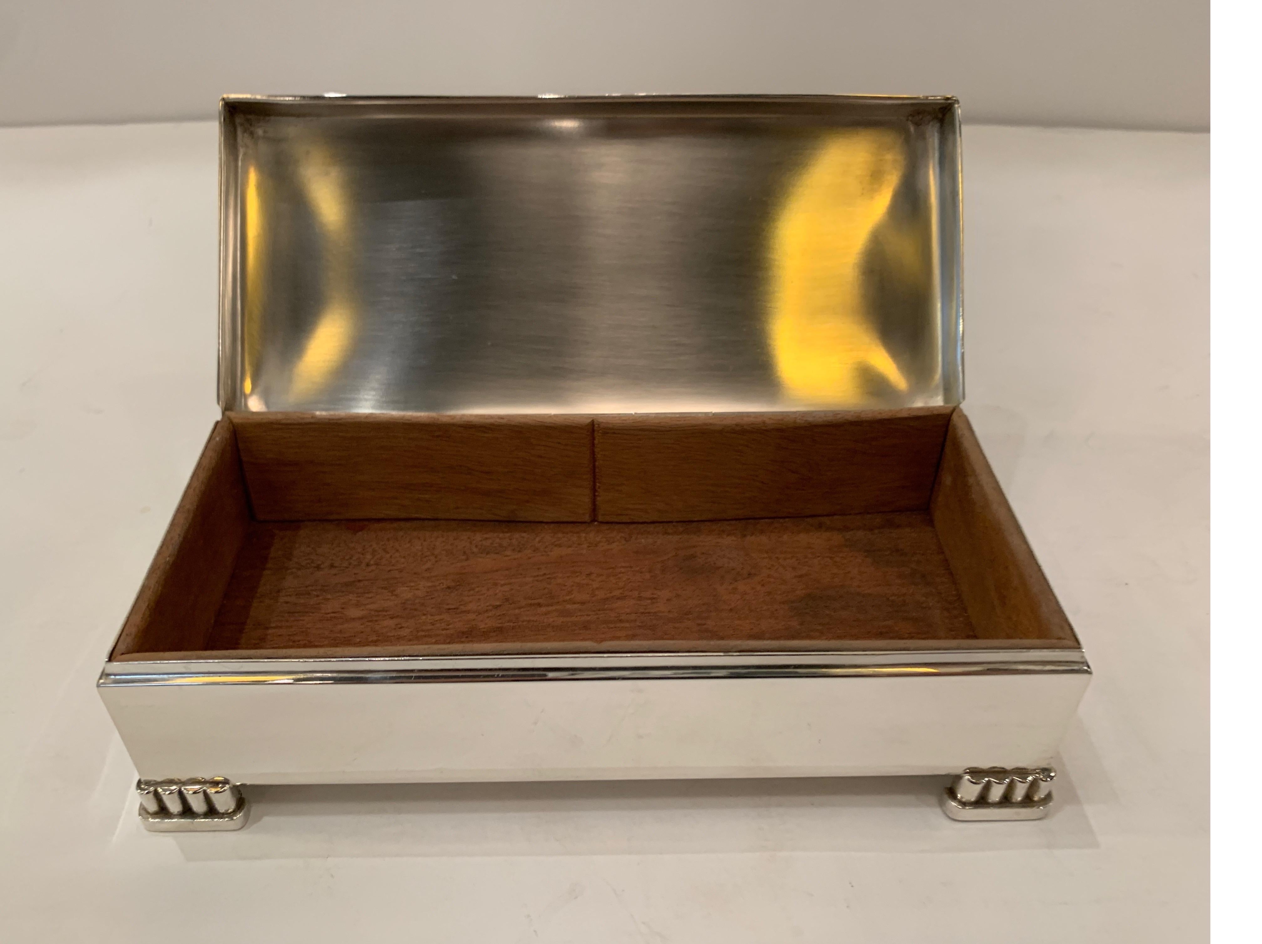Early 20th Century Sterling Silver Dresser-Desk Box by Poole Silver Co 3