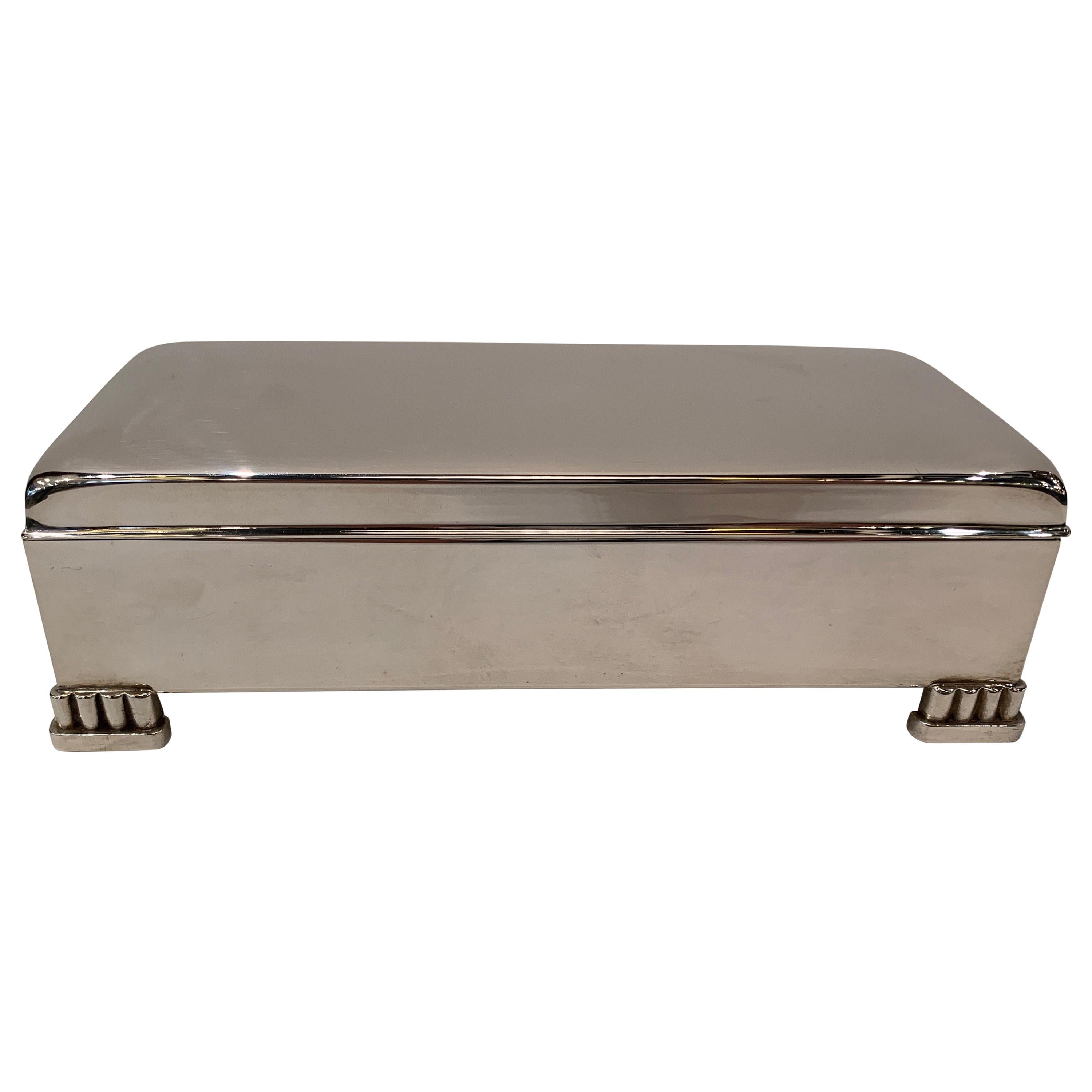 Early 20th Century Sterling Silver Dresser-Desk Box by Poole Silver Co