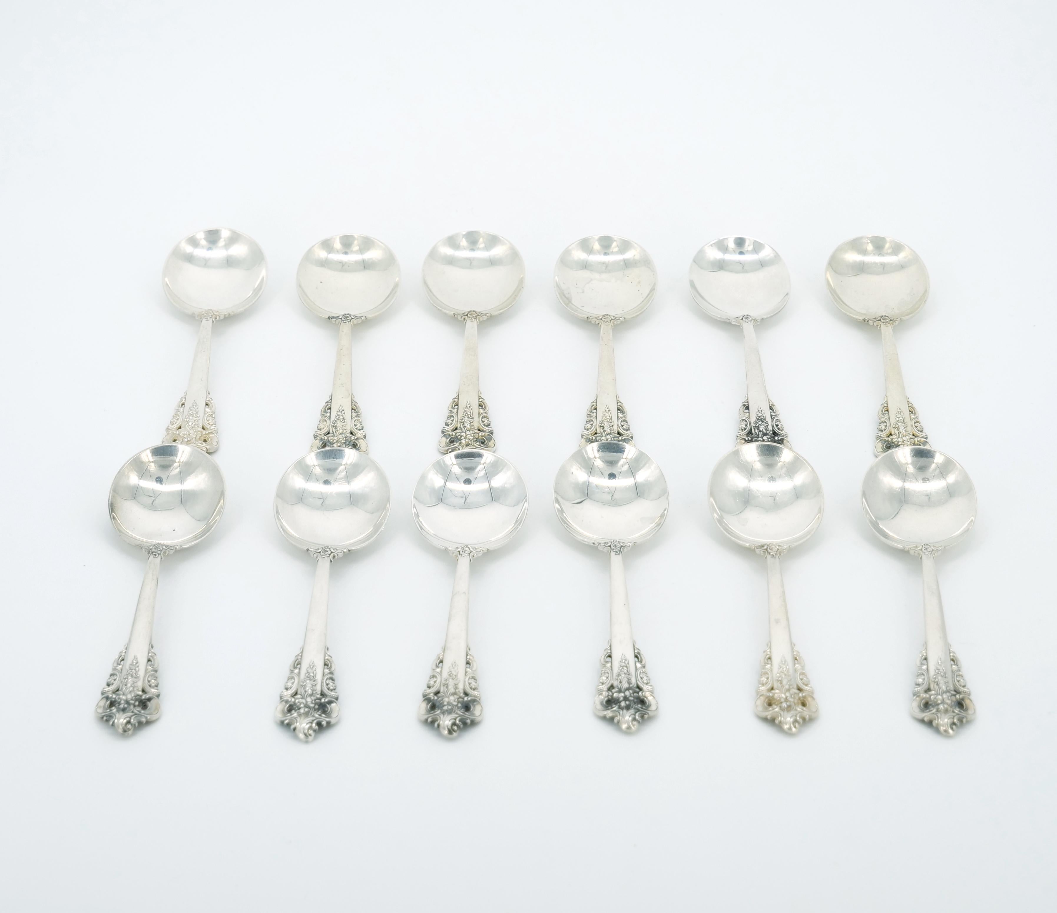 Early 20th Century Sterling Silver Flatware Service For 24 People For Sale 6