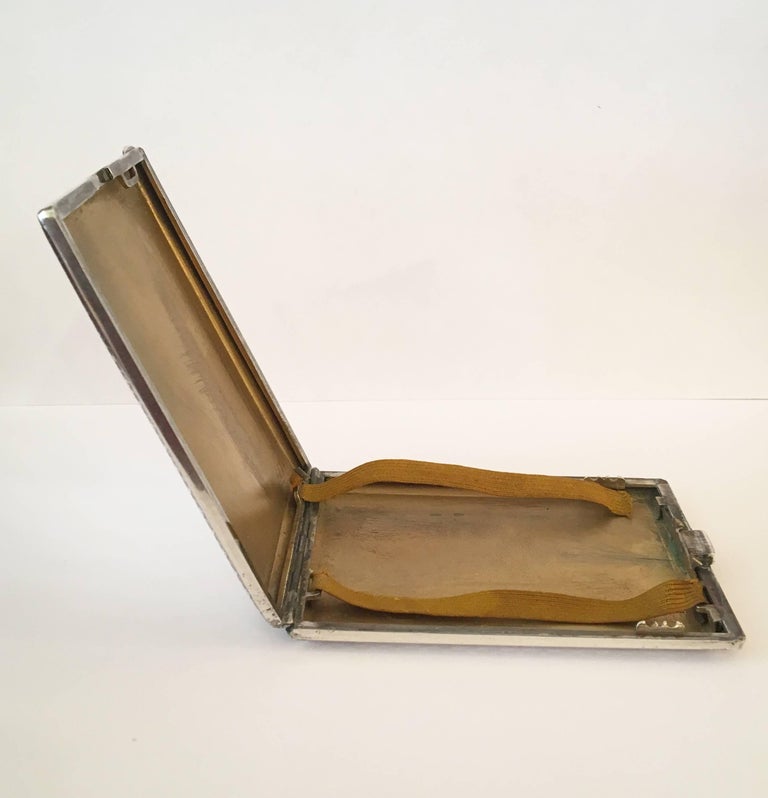 Early 20th Century Sterling Silver Hermès Cigarette Box Or
