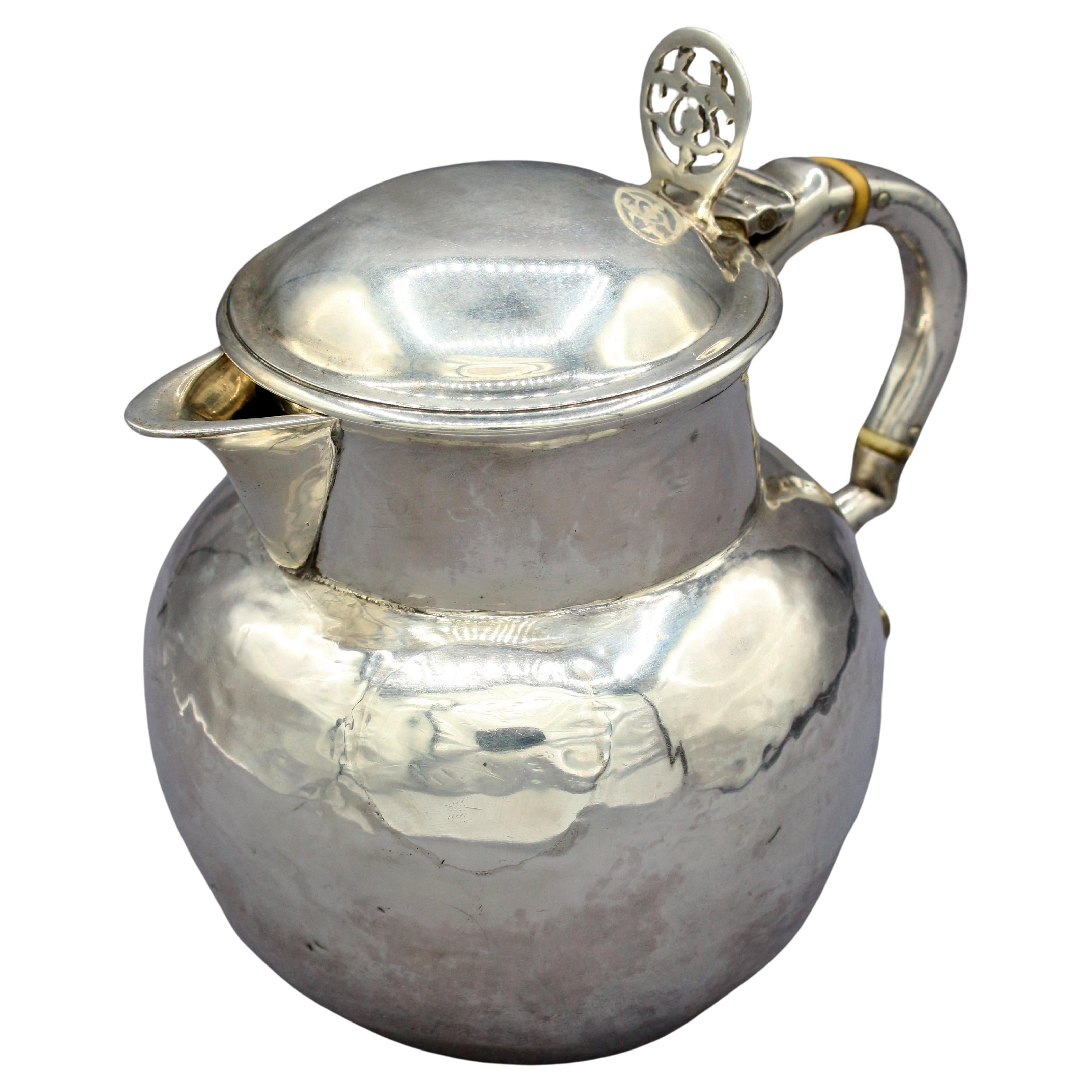 Early 18th Century English Sterling Silver Jug with Early 20th Century Flip-Top 