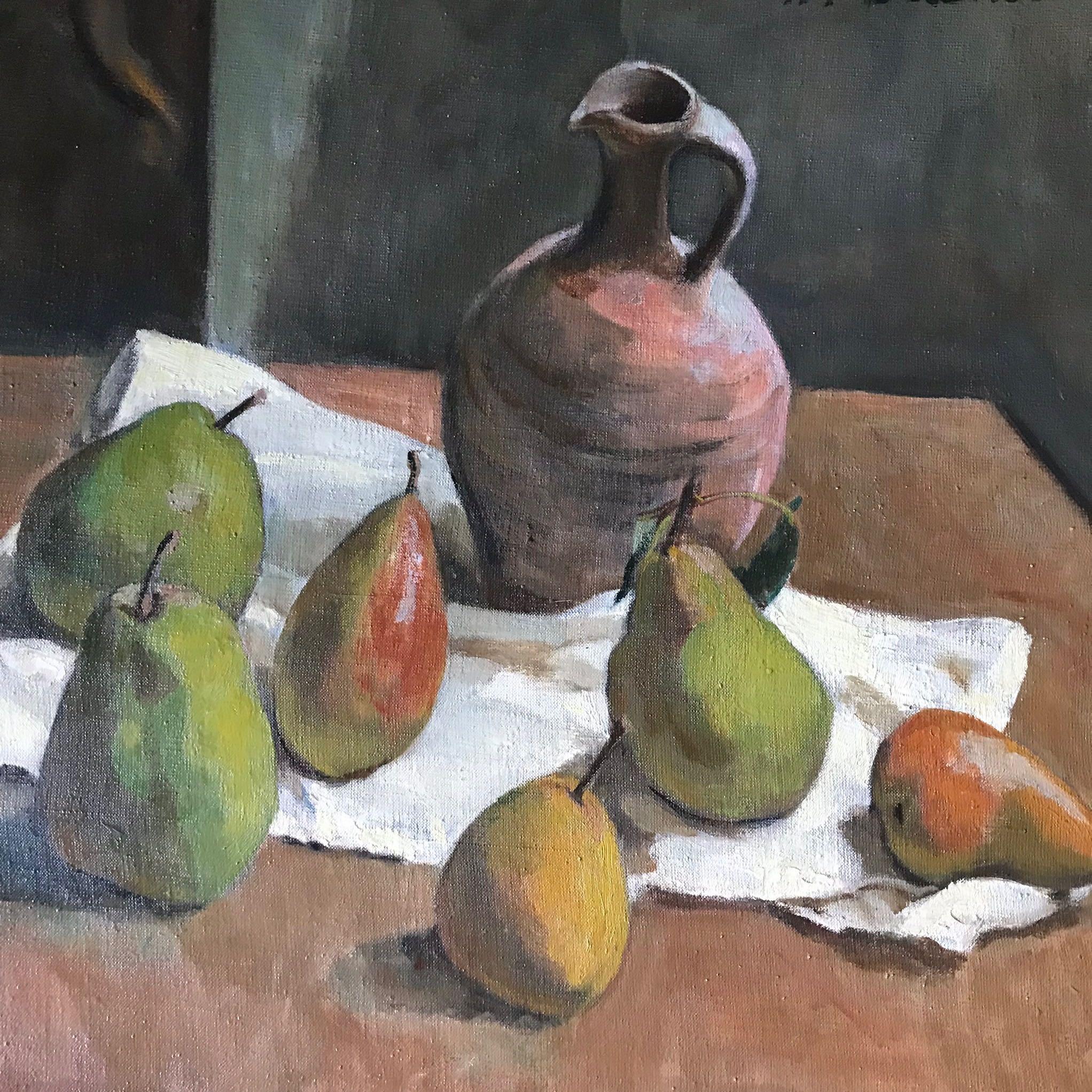 Early 20th Century Still Life Oil Painting on Canvas by artist B. Buchet  For Sale 1