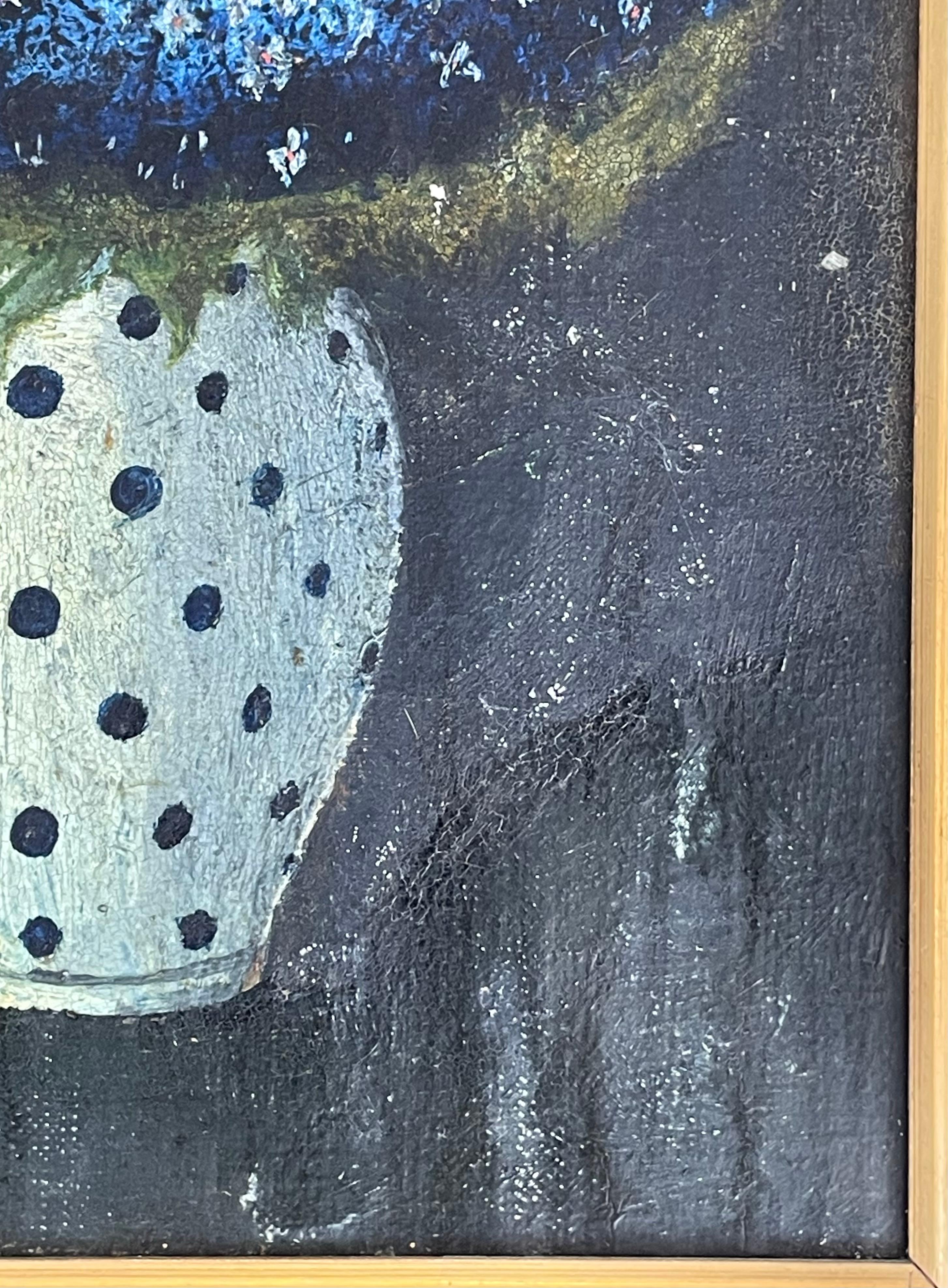 Stillleben-Ölgemälde des frühen 20. Jahrhunderts mit Motiv von Blumen in Vase im Angebot 3