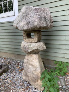 Early 20th Century Stone Obake Douro, Ghost Lantern