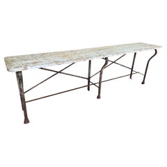 Early 20th Century Stone Top Console Table