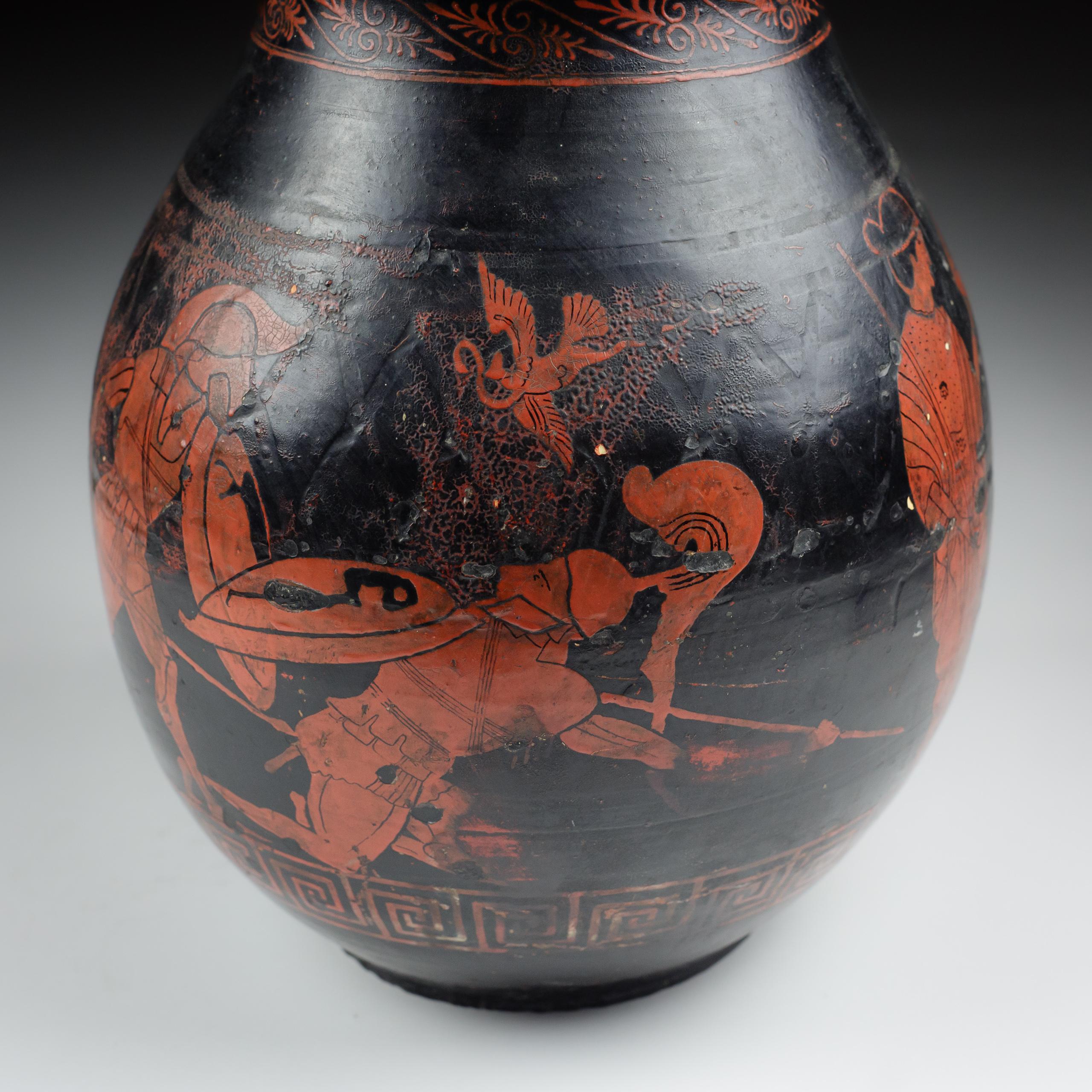 Vaso in stile attico in gres dei primi del Novecento di Jean Magrou in vendita 3