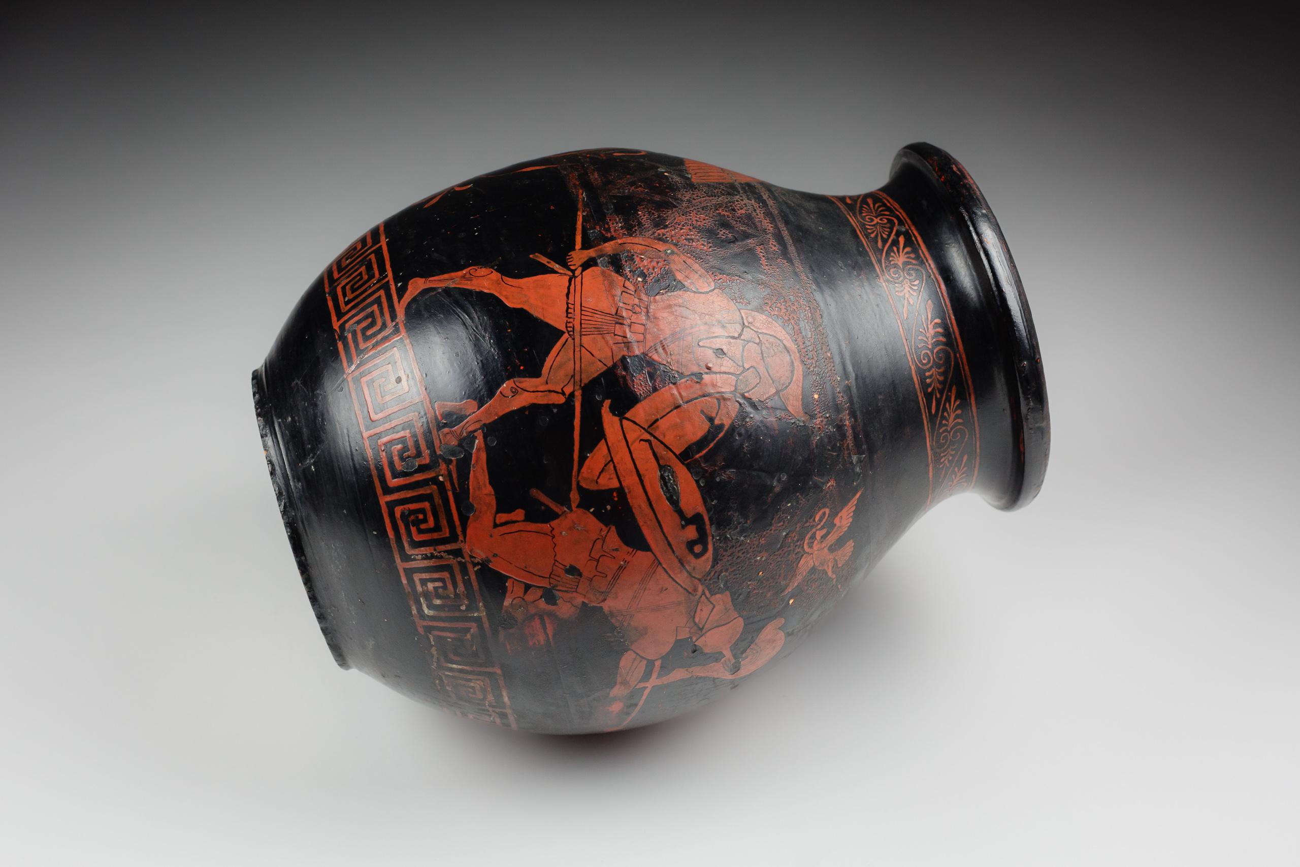 Vaso in stile attico in gres dei primi del Novecento di Jean Magrou in vendita 4