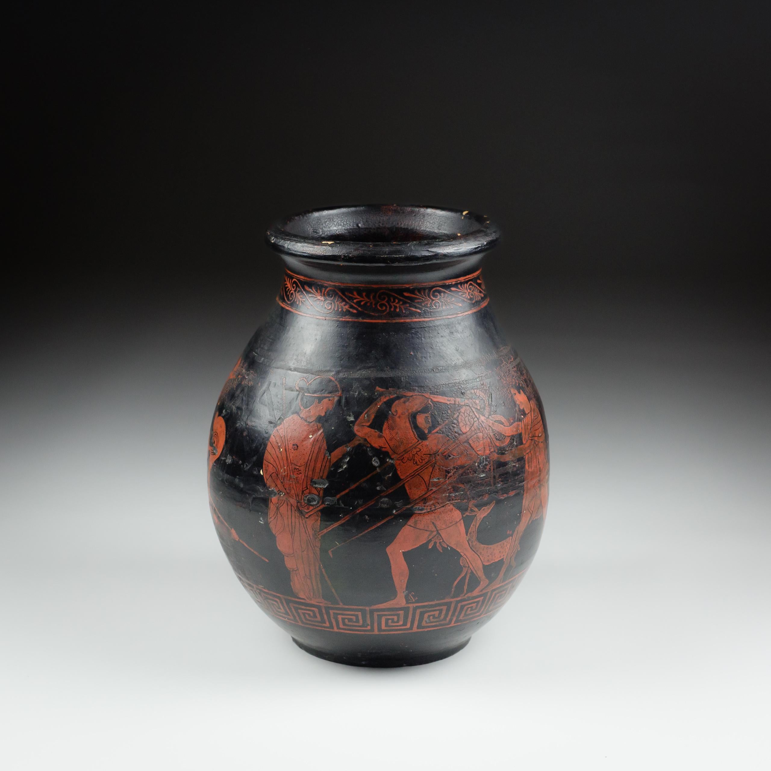 Vaso in stile attico in gres dei primi del Novecento di Jean Magrou In condizioni discrete in vendita a Pease pottage, West Sussex
