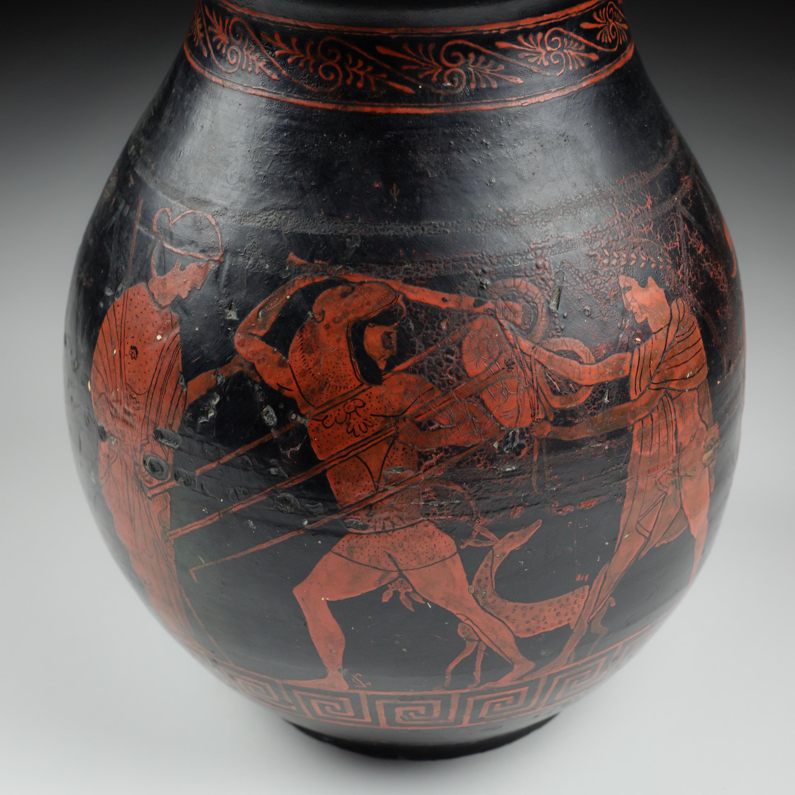 Vaso in stile attico in gres dei primi del Novecento di Jean Magrou in vendita 1