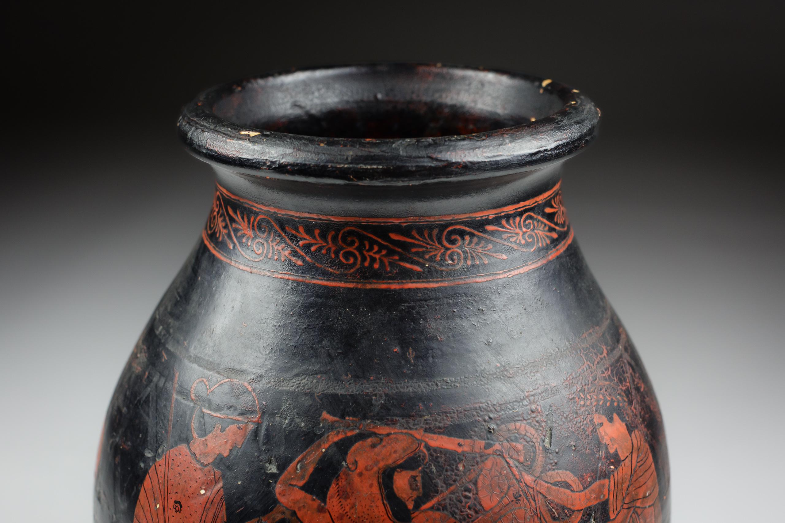 Vaso in stile attico in gres dei primi del Novecento di Jean Magrou in vendita 2