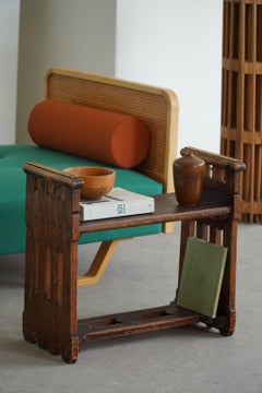 Early 20th Century Stool / Bench in Pine, Axel Einar Hjorth Style, Sweden