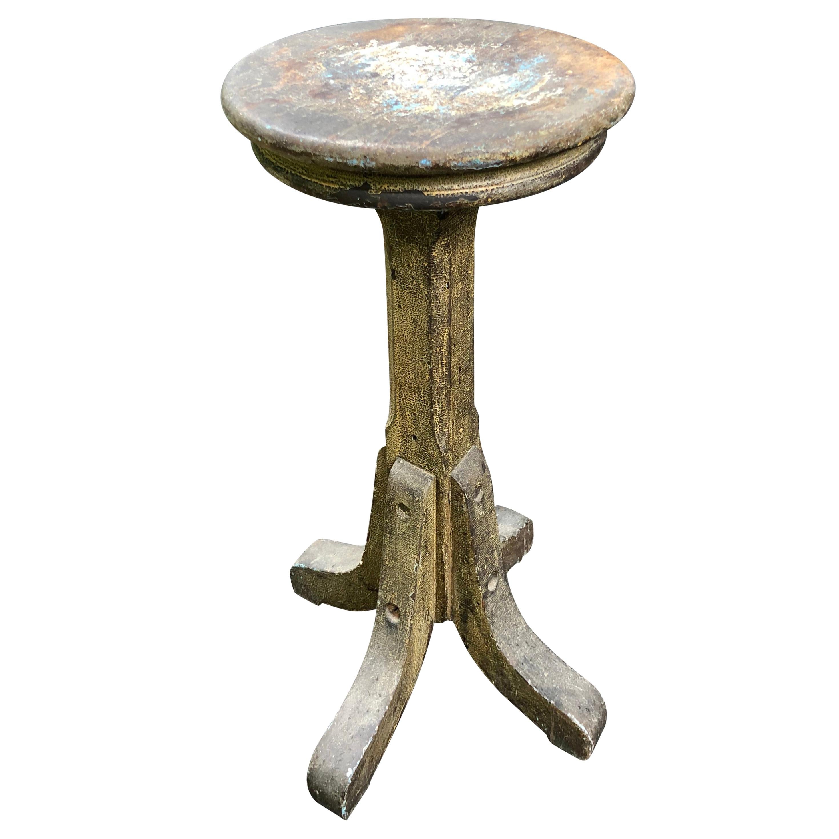 Early 20th Century Stool with Great Patina