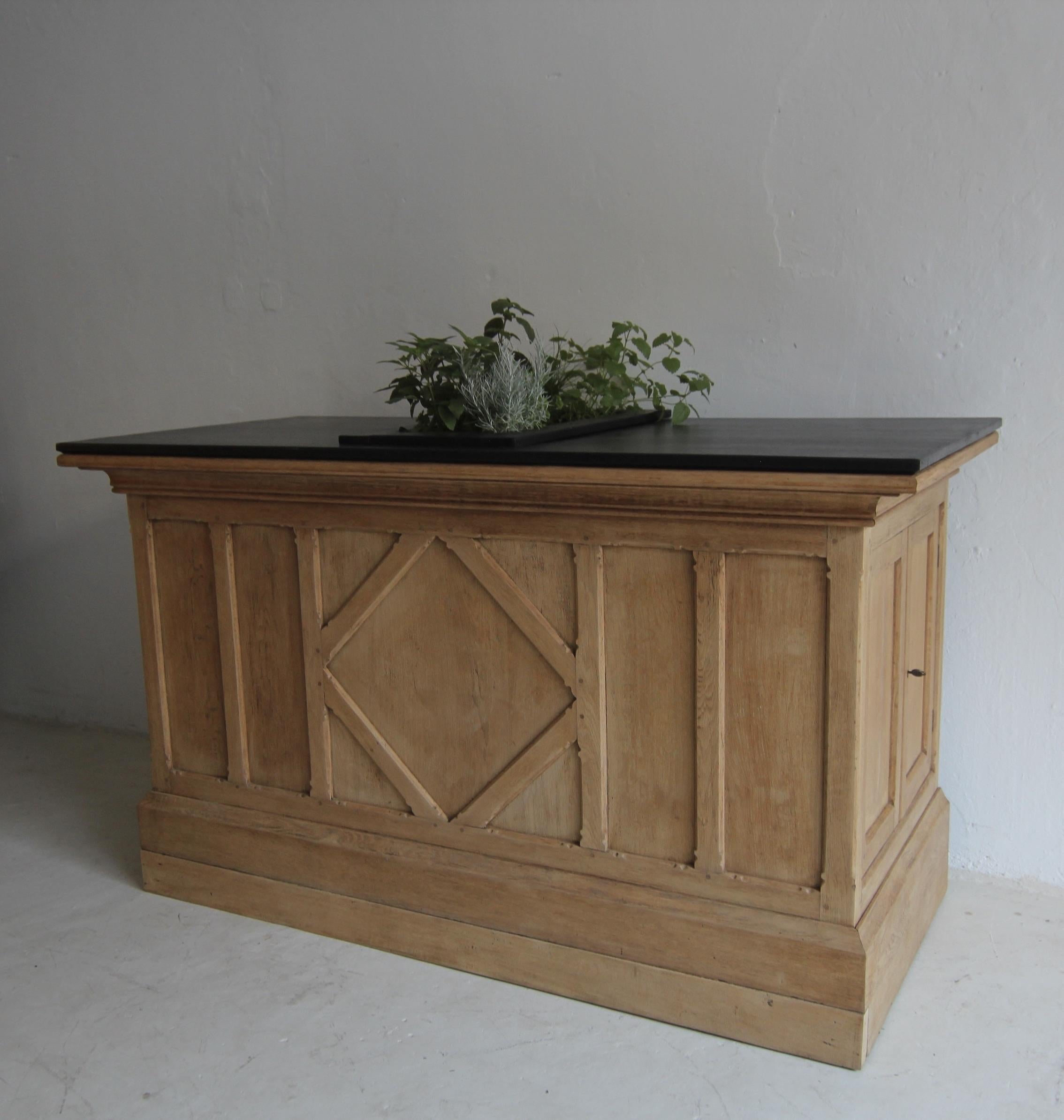 Oak Early 20th Century Store Counter or Kitchen Island