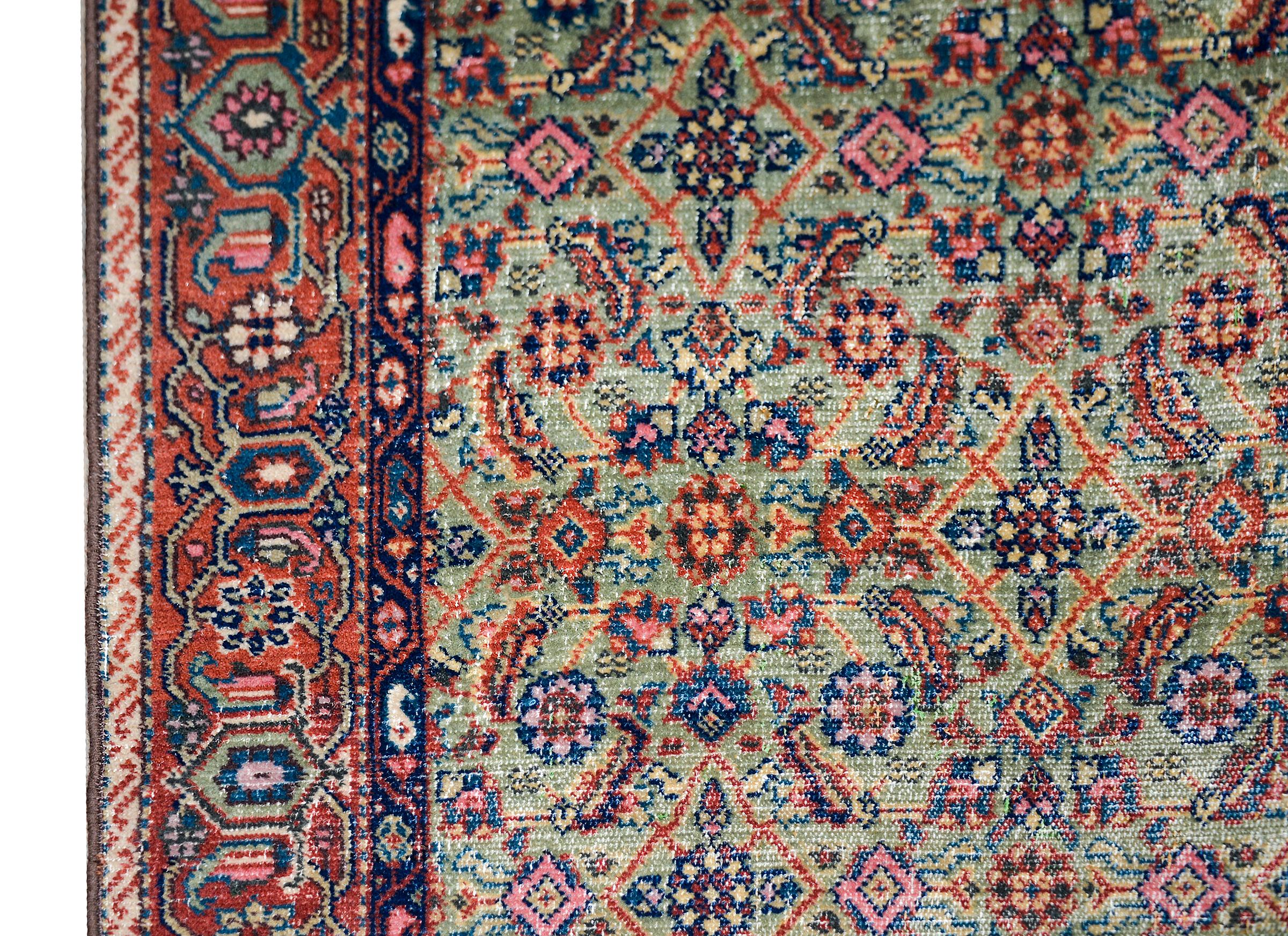 Wool Early 20th Century Sultanabad Rug For Sale