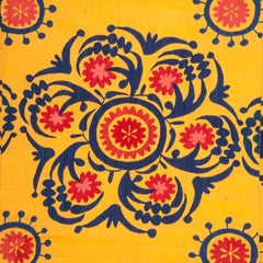 Suzani dei primi del Novecento proveniente da Samarcanda, Uzbekistan, Asia Centrale