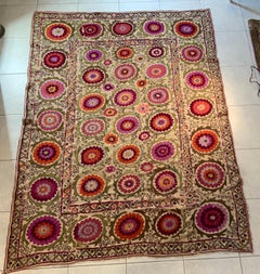 Early 20th Century Suzani from Samarkand Uzbekistan