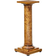 Early 20th Century Swedish Birch Pedestal