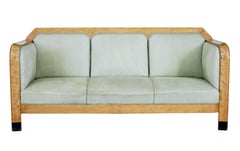 Sofá sueco de abedul de principios del siglo XX