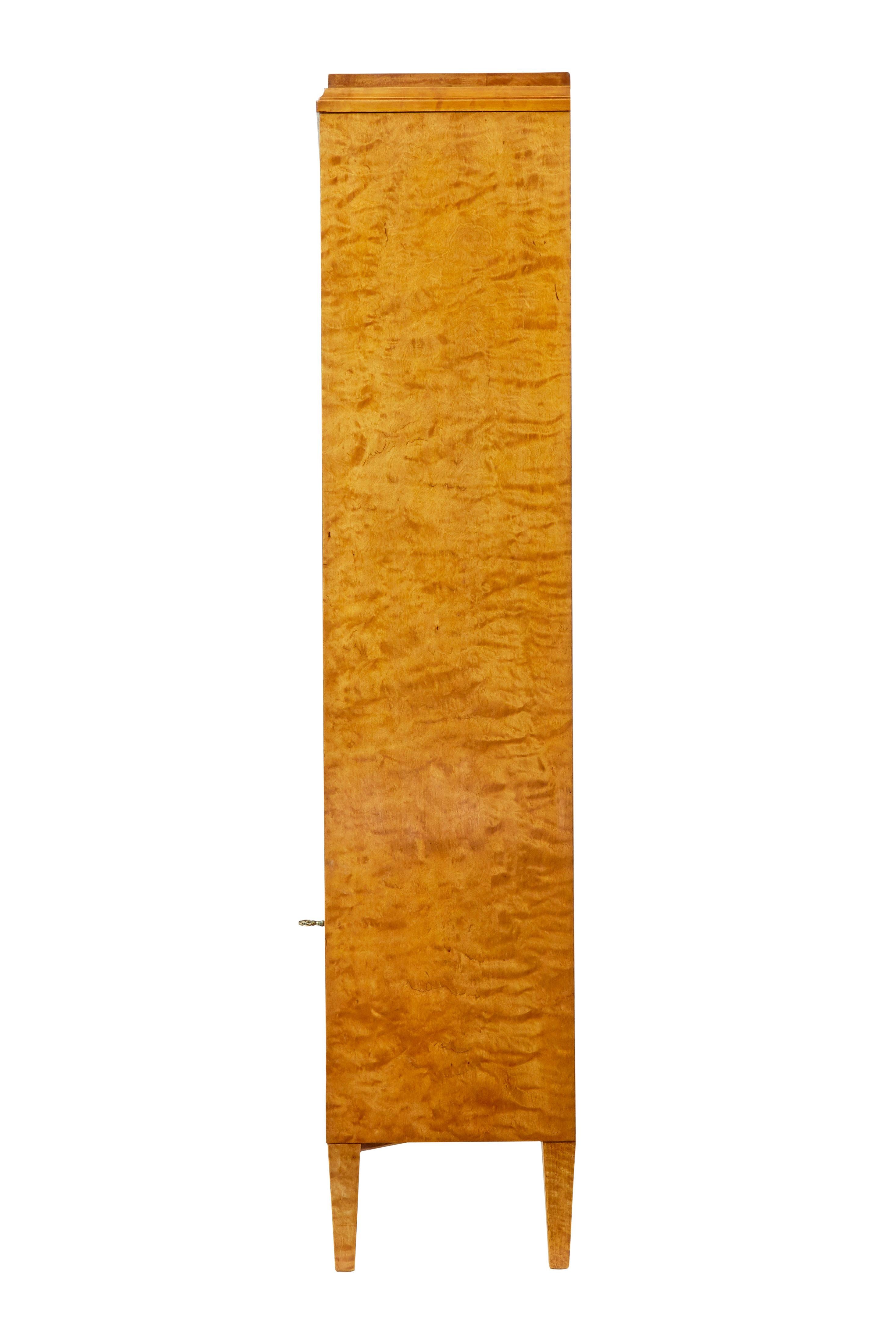20th Century Early 20th century Swedish bookcase cabinet by Sandberg & Co For Sale