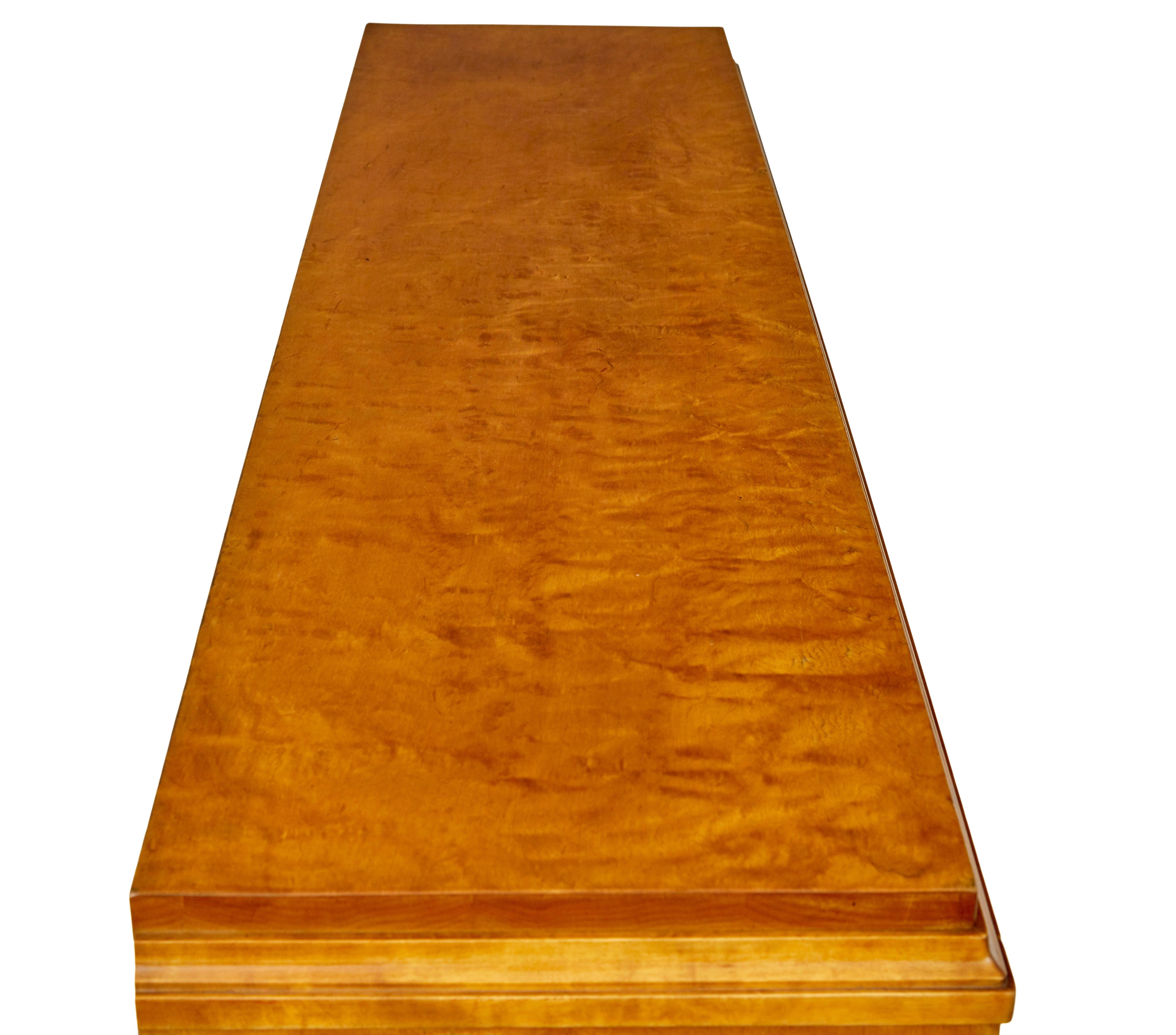 Early 20th century Swedish bookcase cabinet by Sandberg & Co For Sale 2