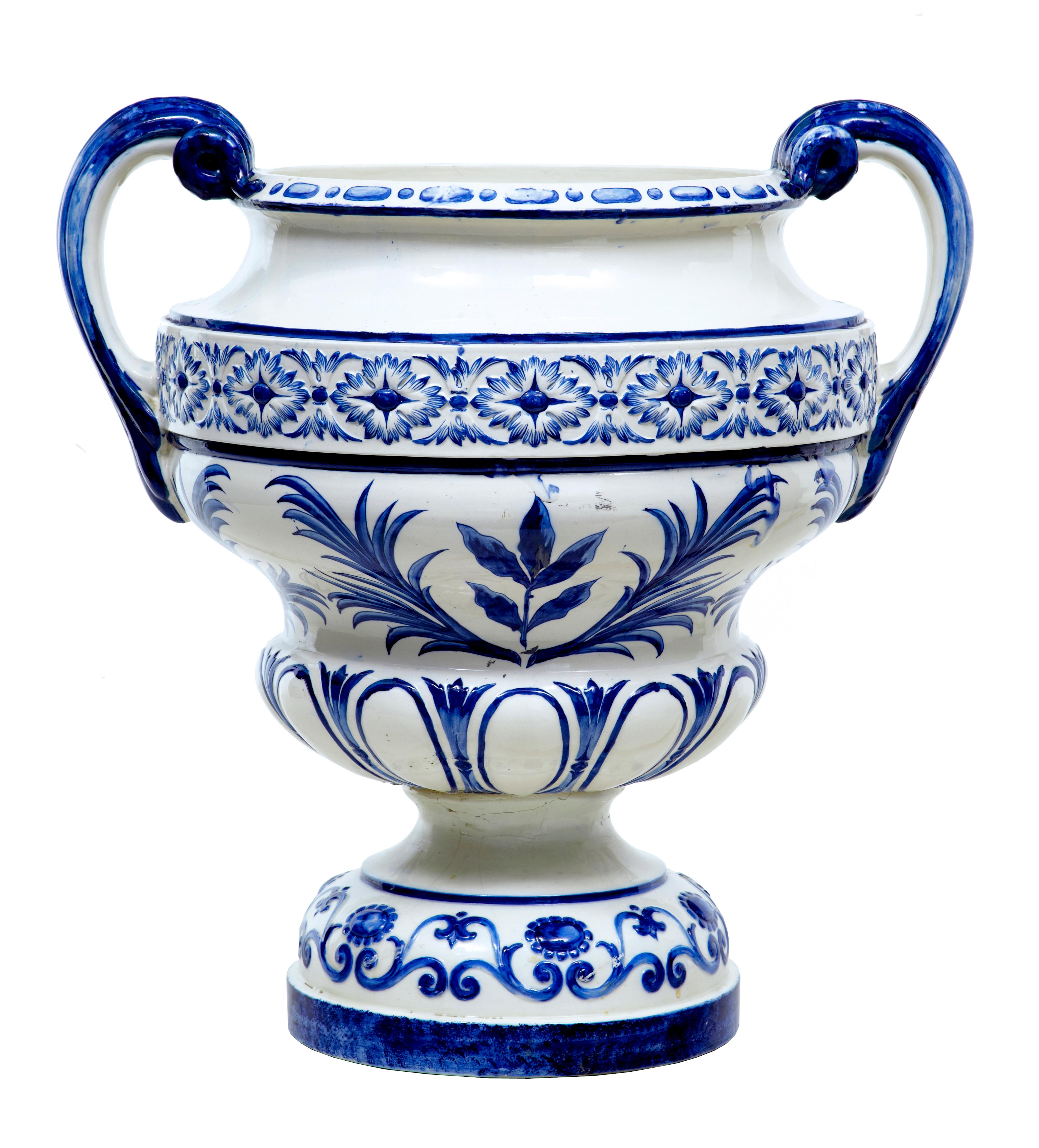 Edwardian Early 20th Century Swedish Ceramic Urn by Rorstrand