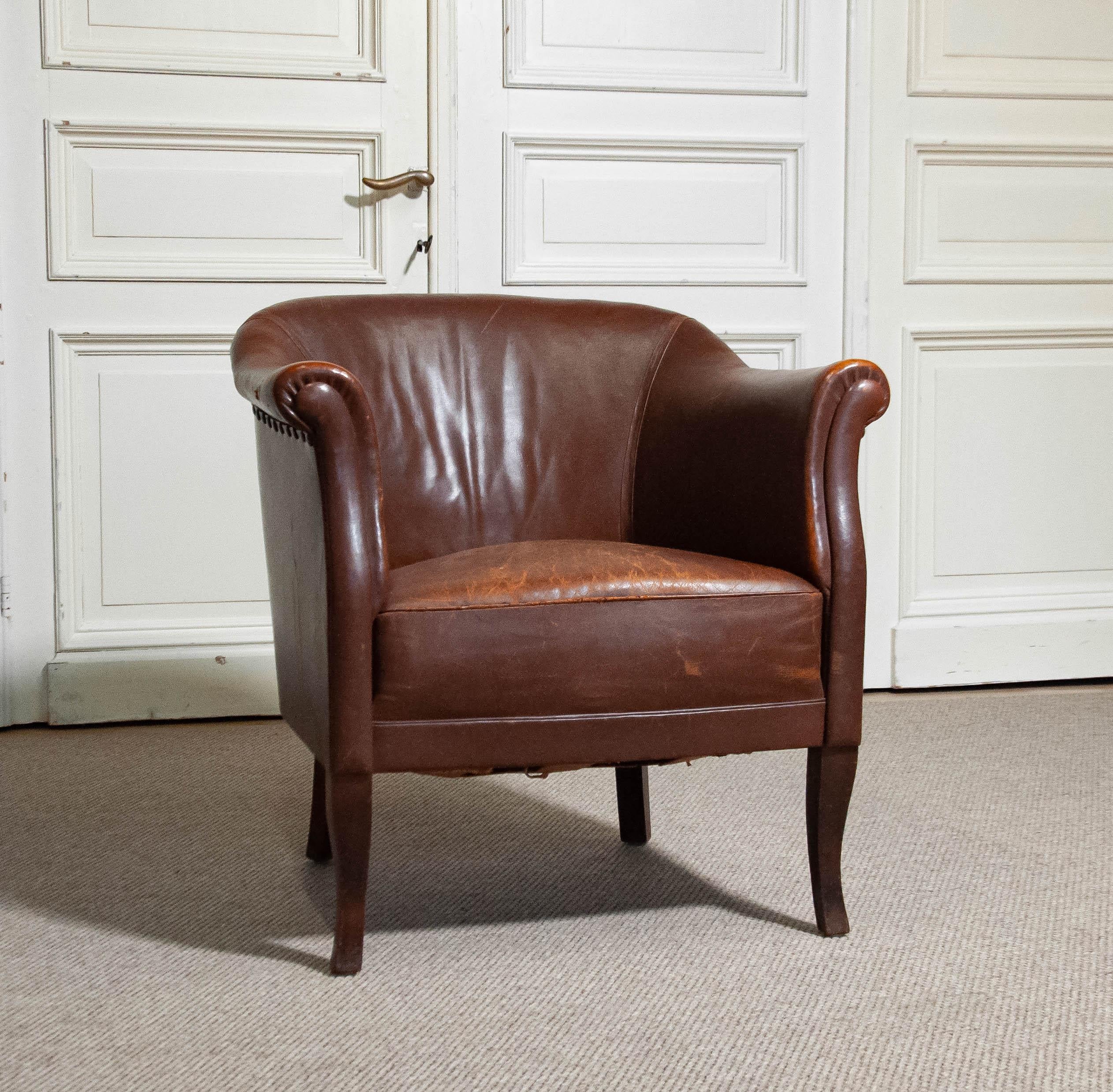 20th Century Early 20th century Swedish Club/Cigar Chair
