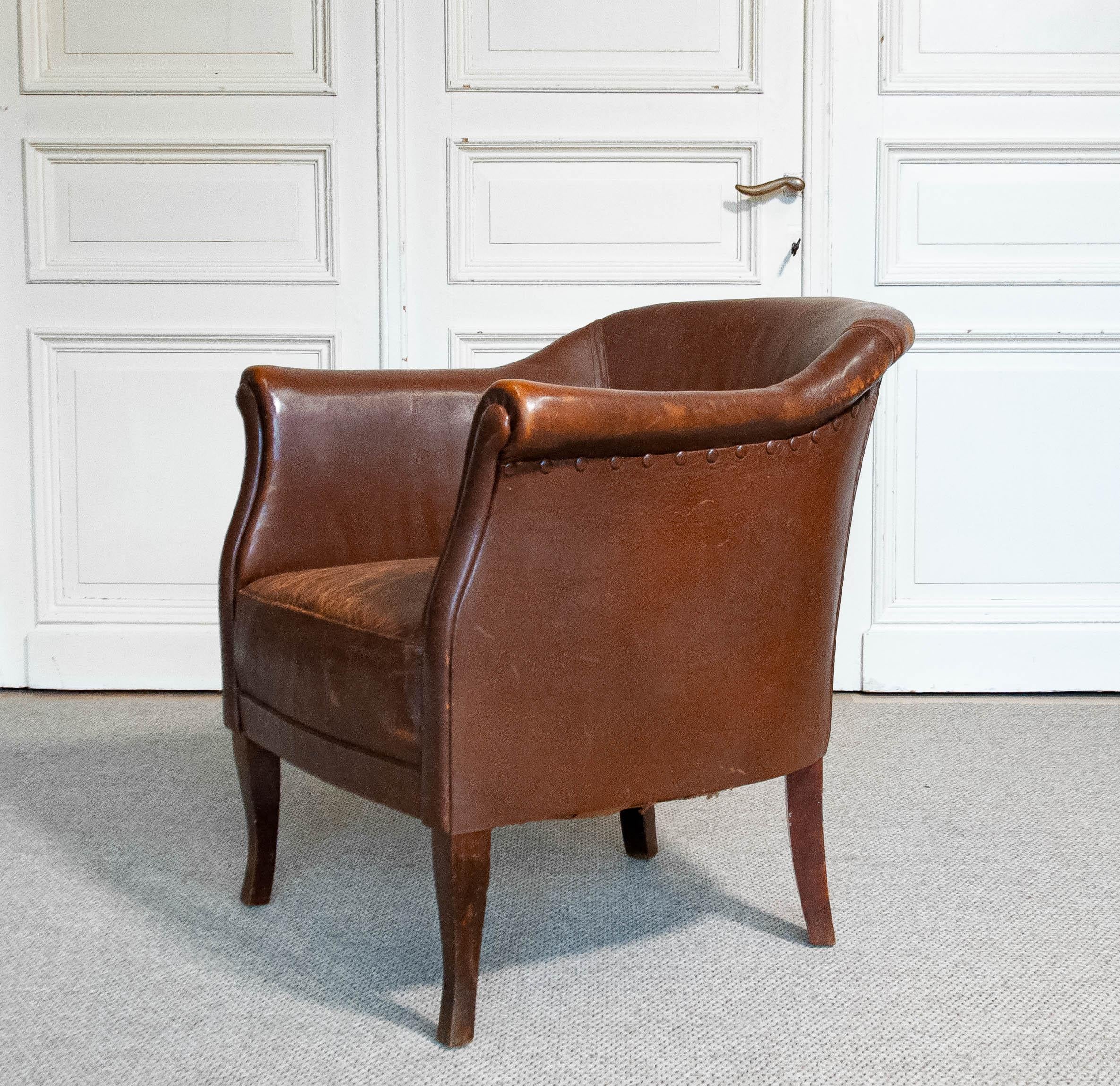 Early 20th century Swedish Club/Cigar Chair 2