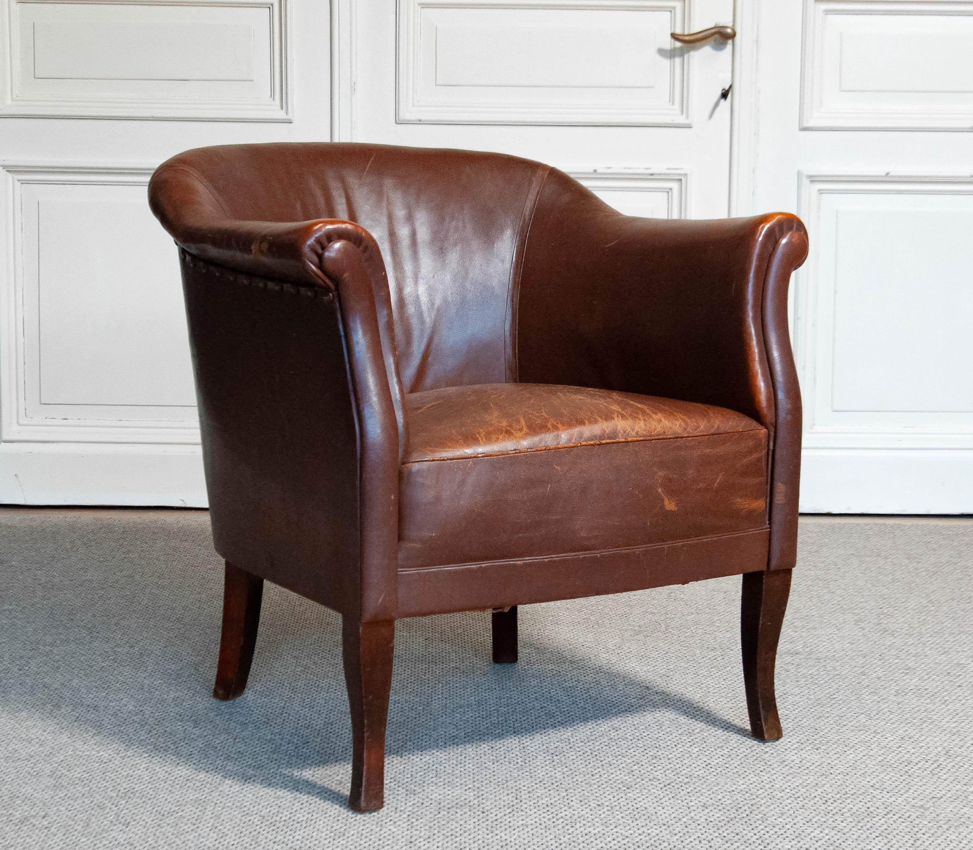 Early 20th century Swedish Club/Cigar Chair 3