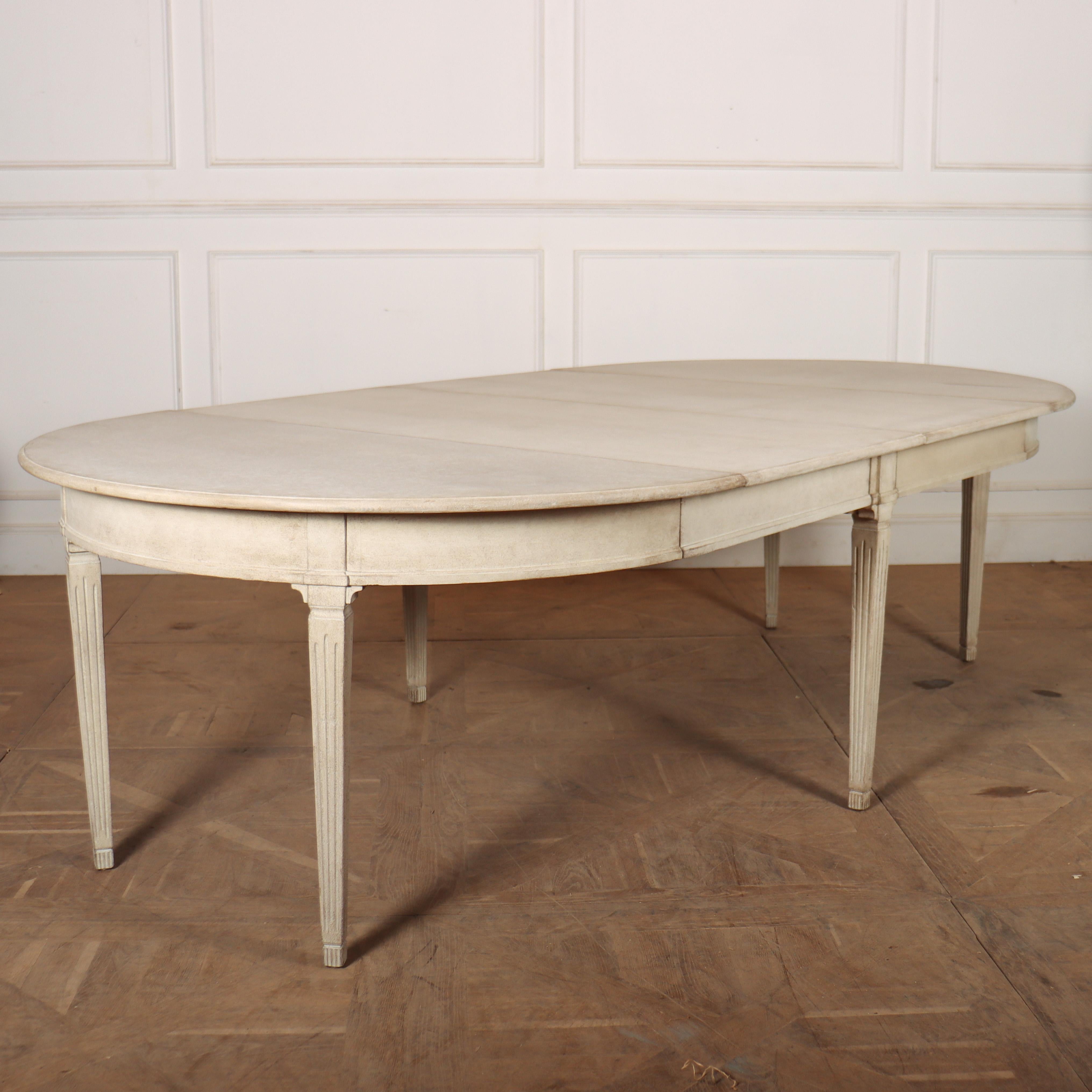 Early 20th Century Swedish Extending Dining Table For Sale 2
