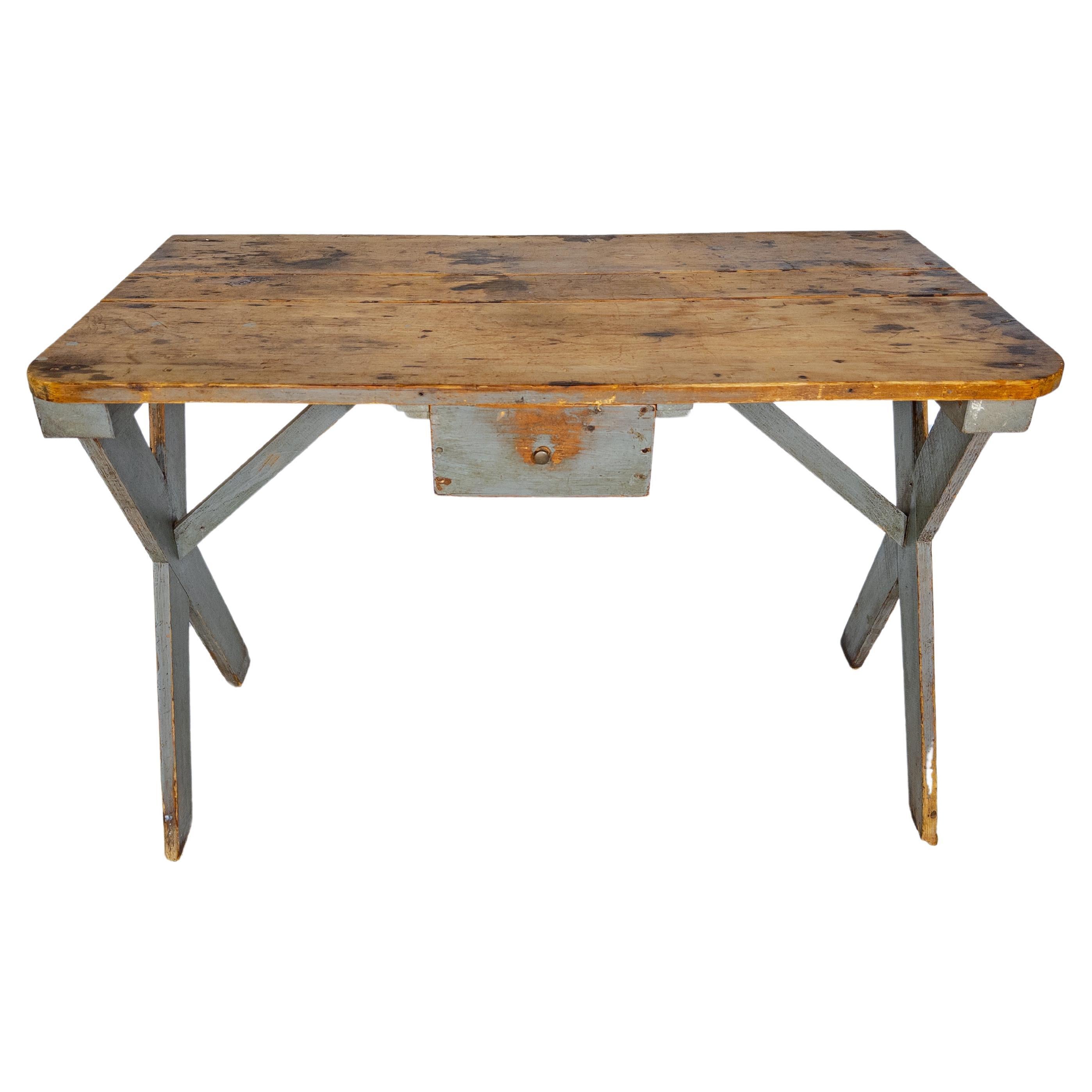 Early 20th Century Swedish Farm Table For Sale