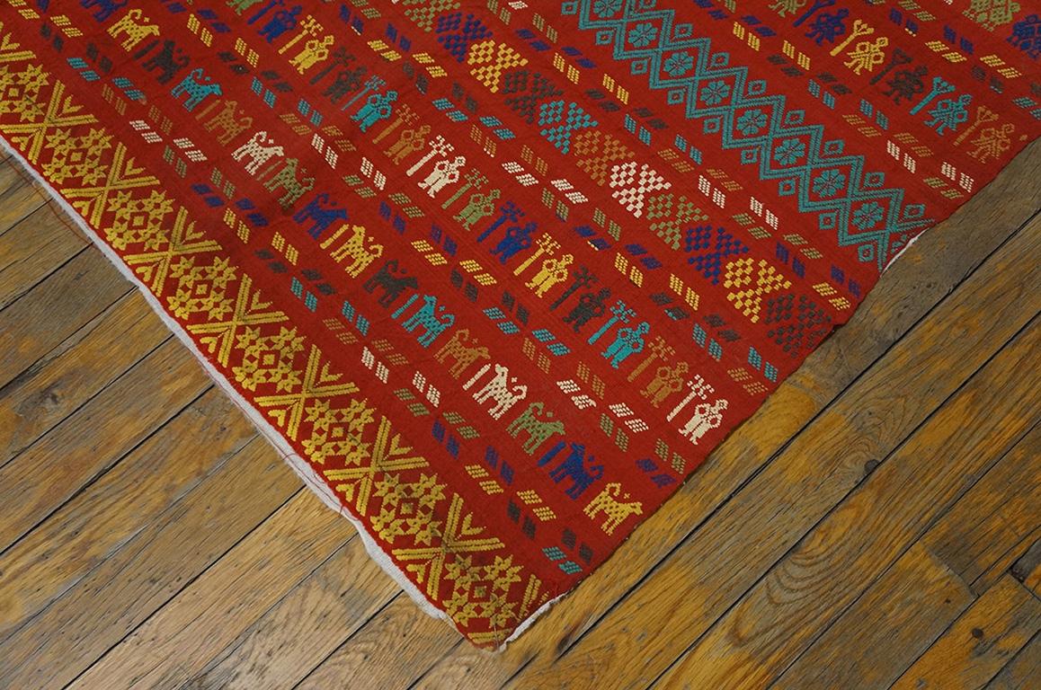  Early 20th Century Swedish Flat-Weave Early 20th Century 5' 10