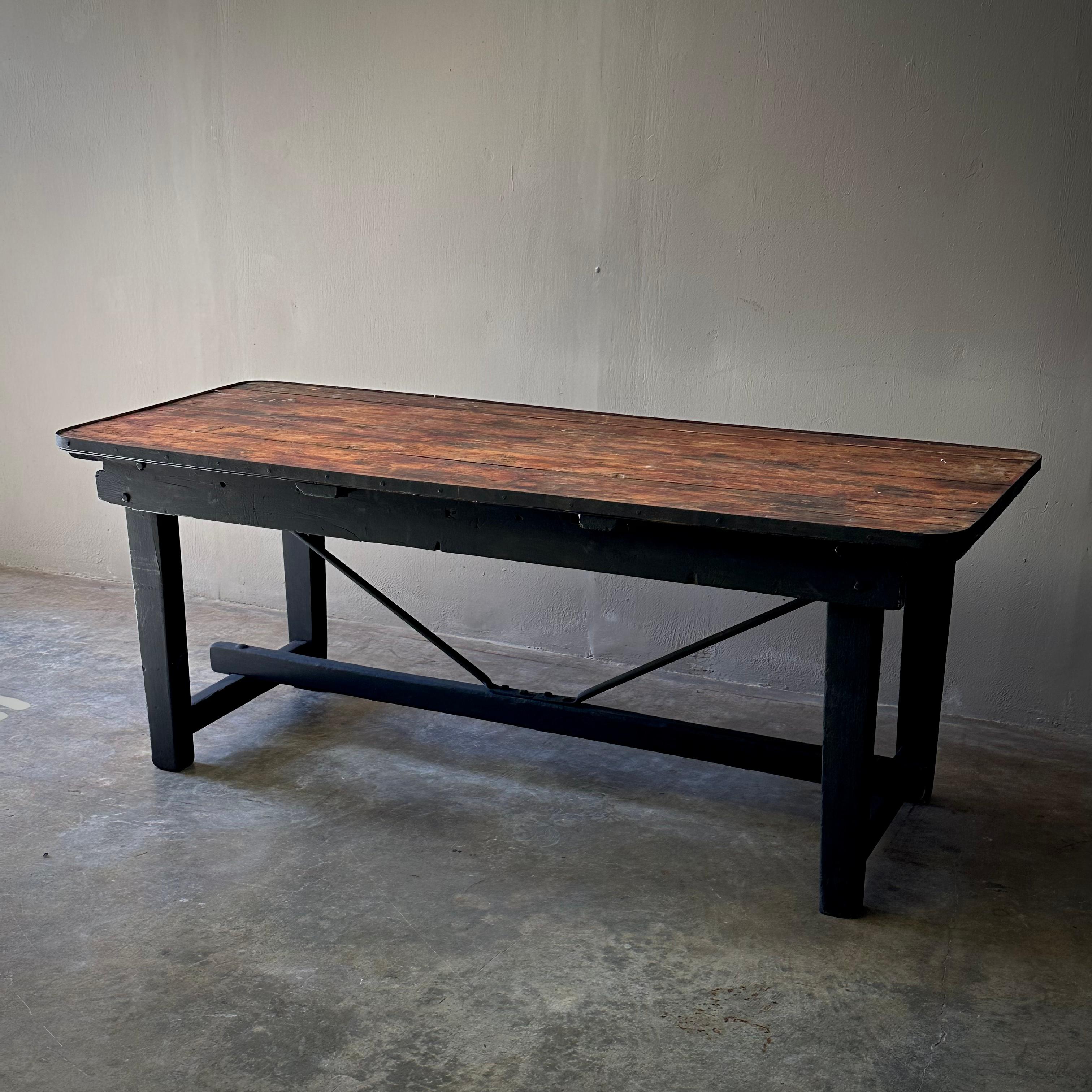 Early 20th Century Swedish Industrial Table 1