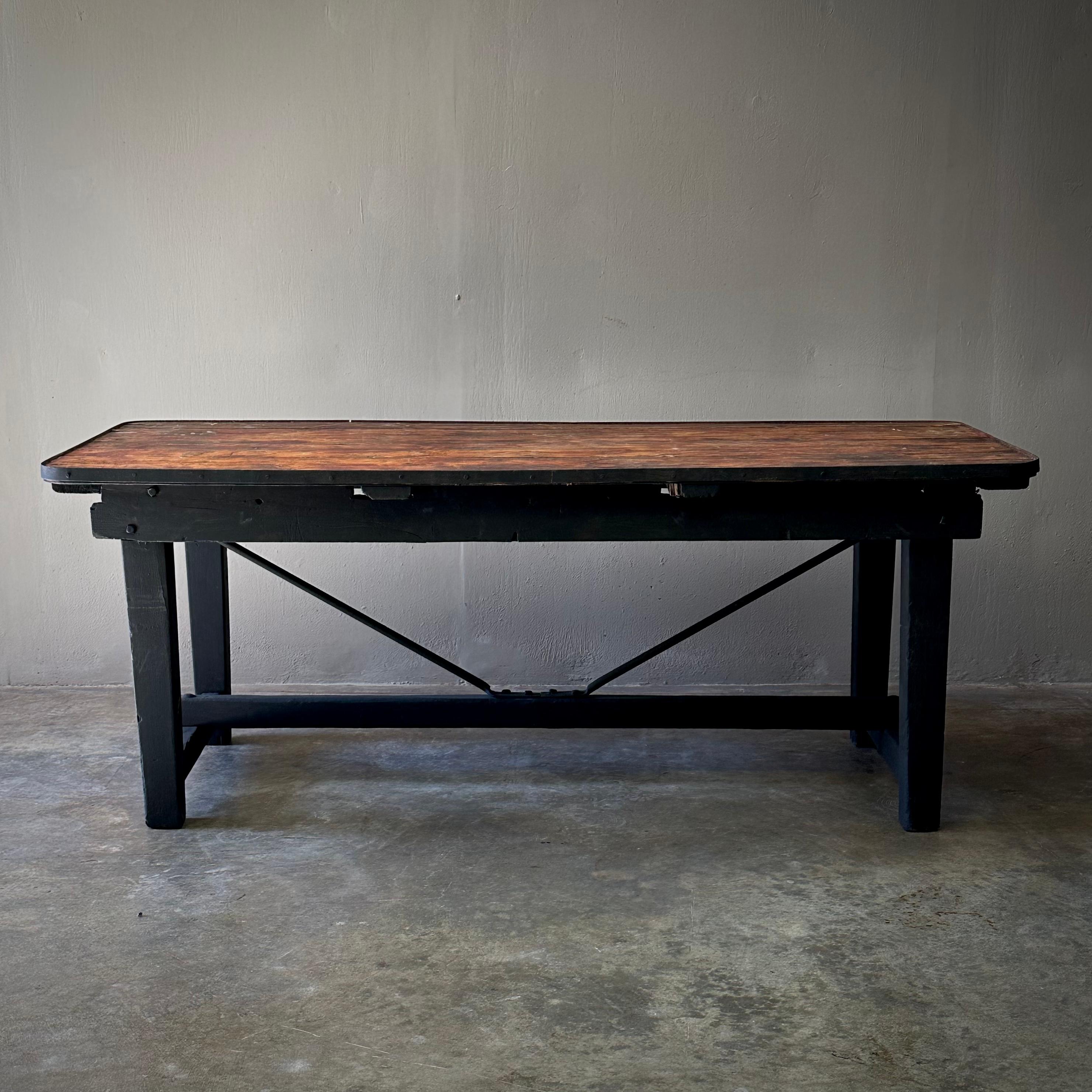 Early 20th Century Swedish Industrial Table 2