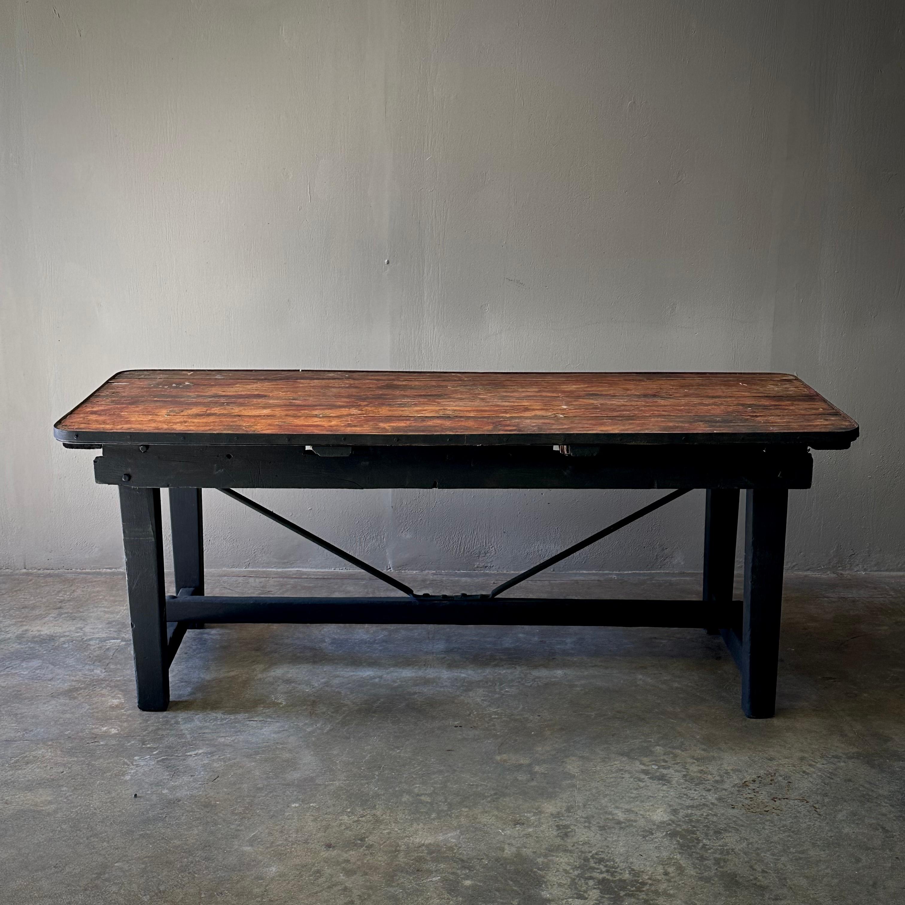 Early 20th Century Swedish Industrial Table 4