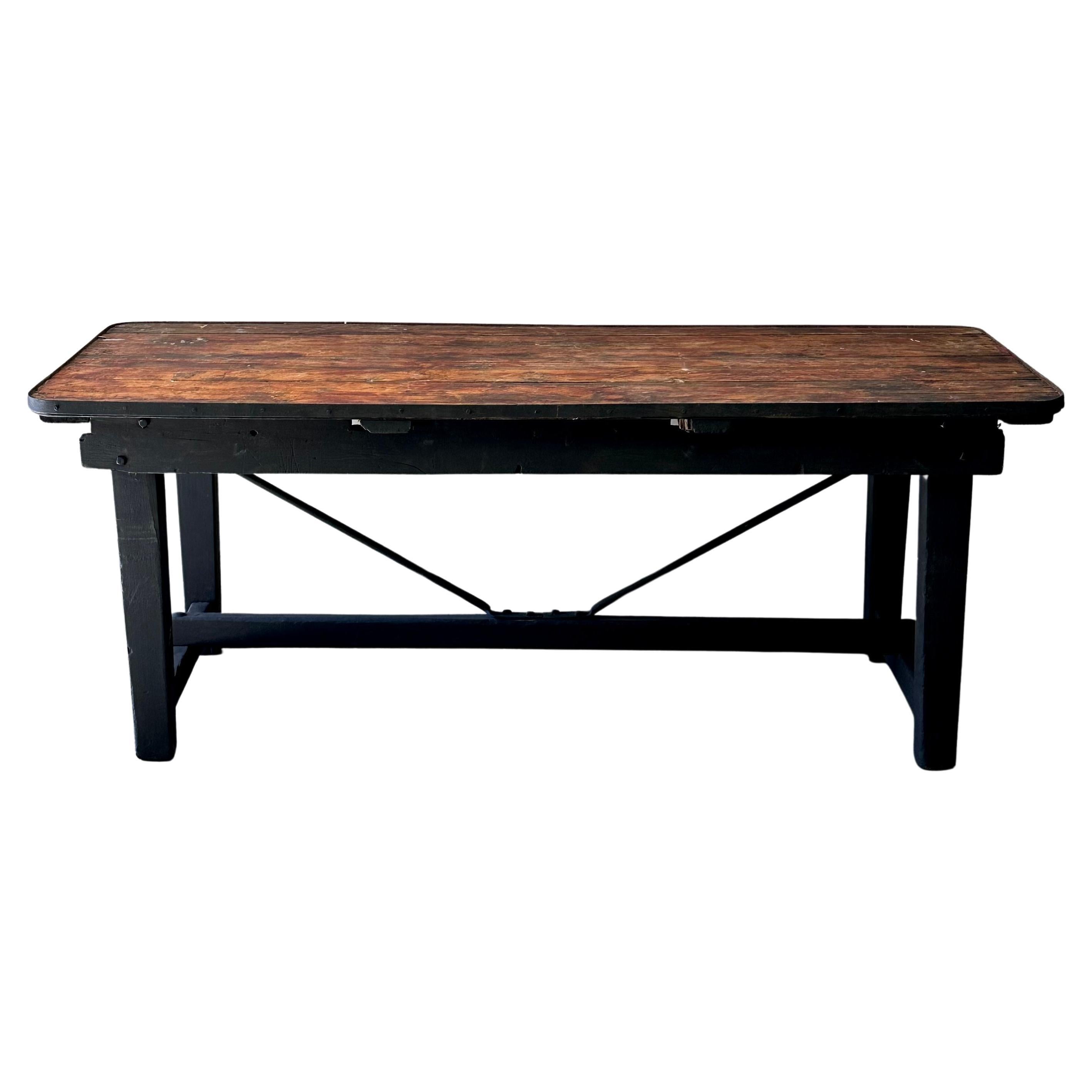 Early 20th Century Swedish Industrial Table